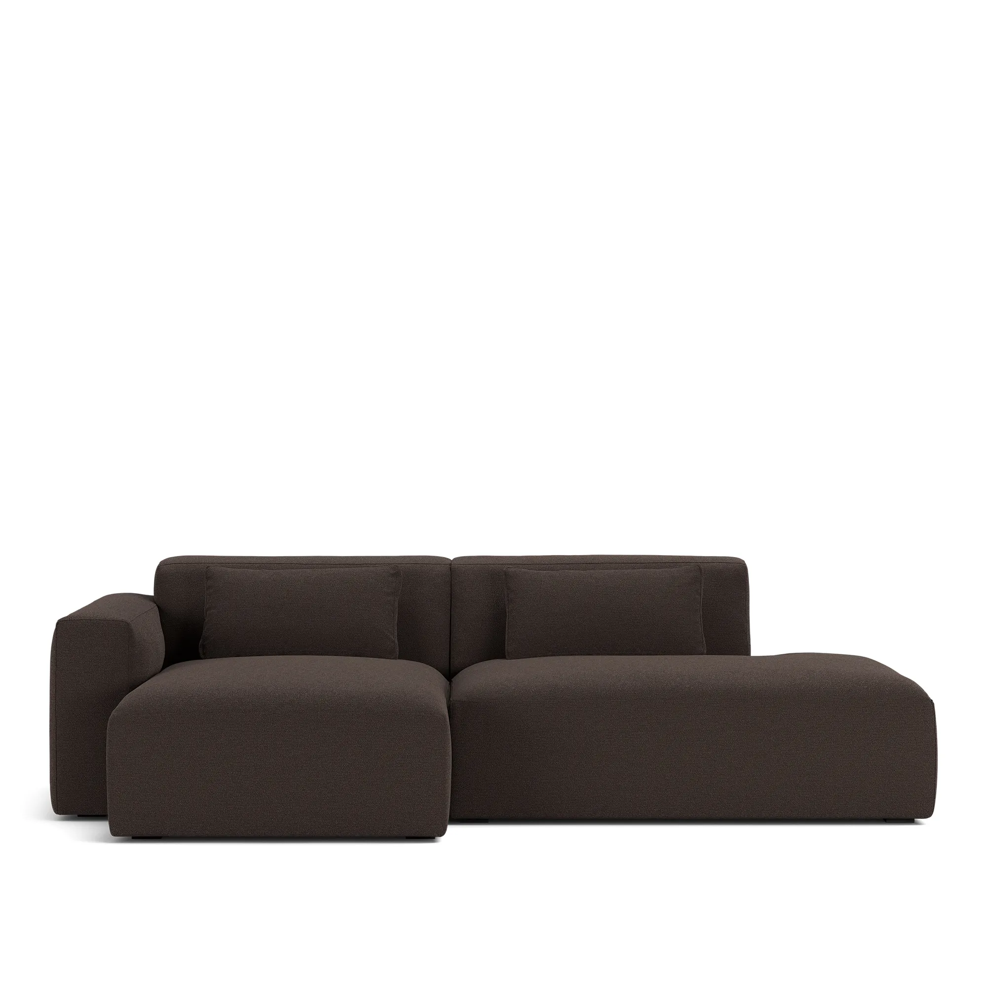 Brick 2-Seater Chaise Lounge Open End Right - 9