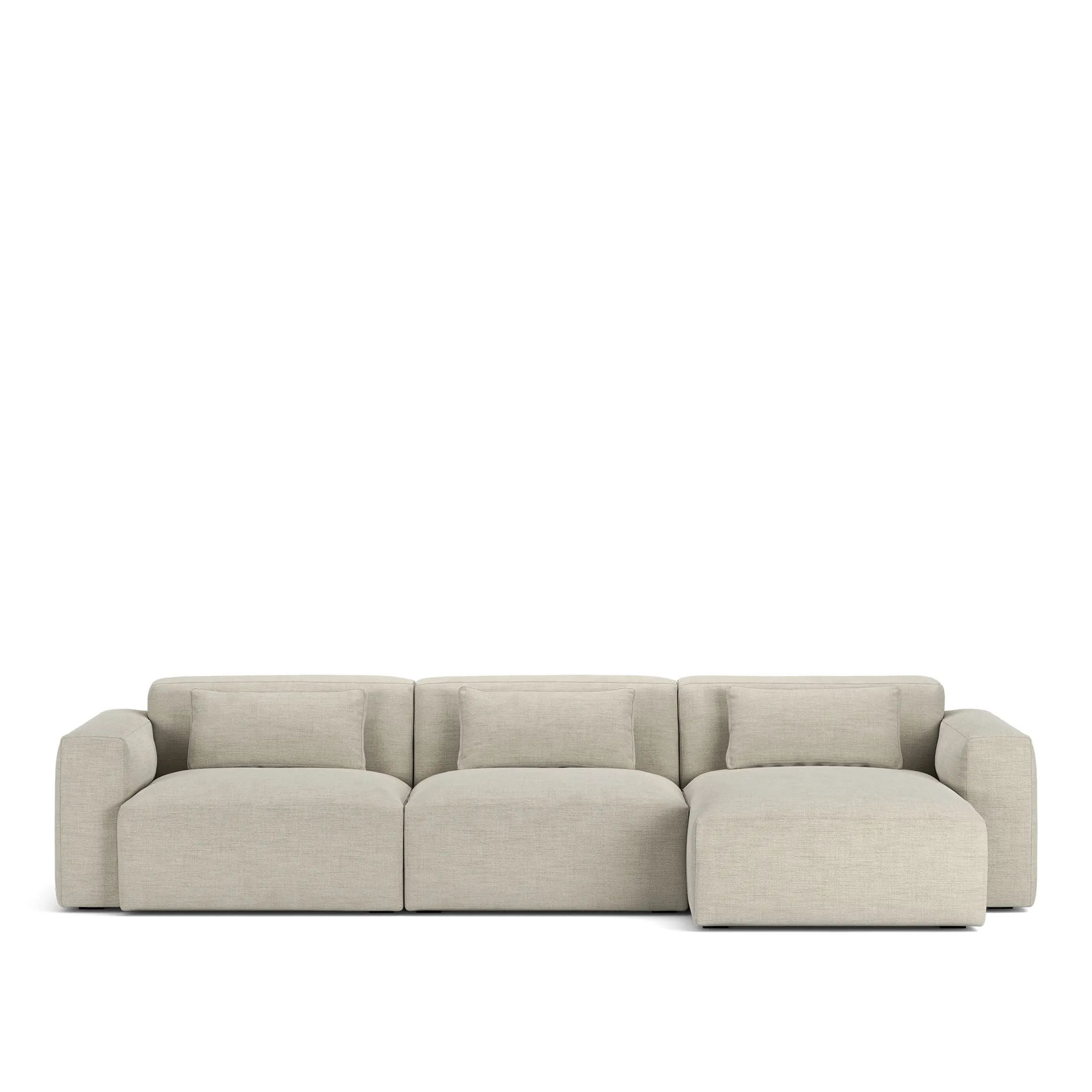 Brick 3-Seater Chaise Lounge Right - 9