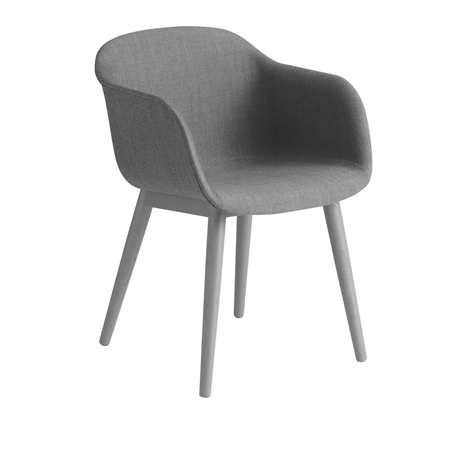 Fiber Armchair - Wood Base