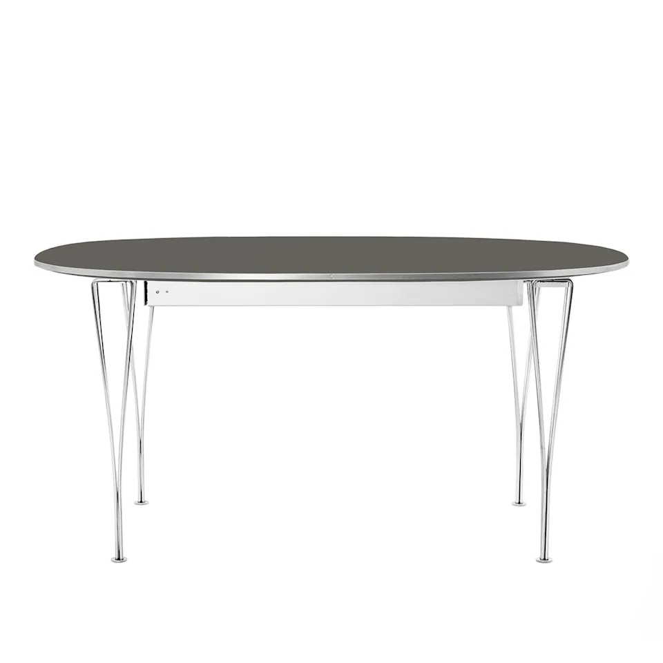 B619 Superellipse uitschuifbare eettafel 180–300 x 120 cm