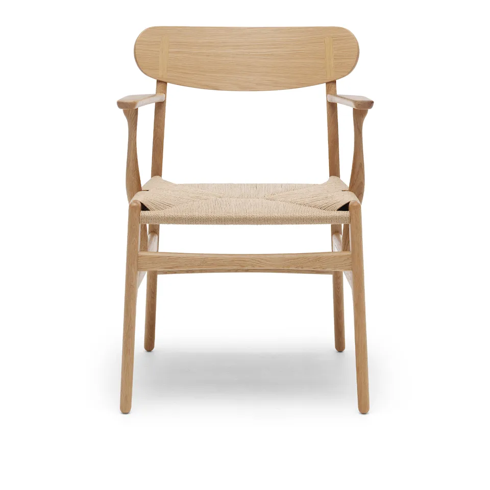 CH26 Armchair Natural Cord