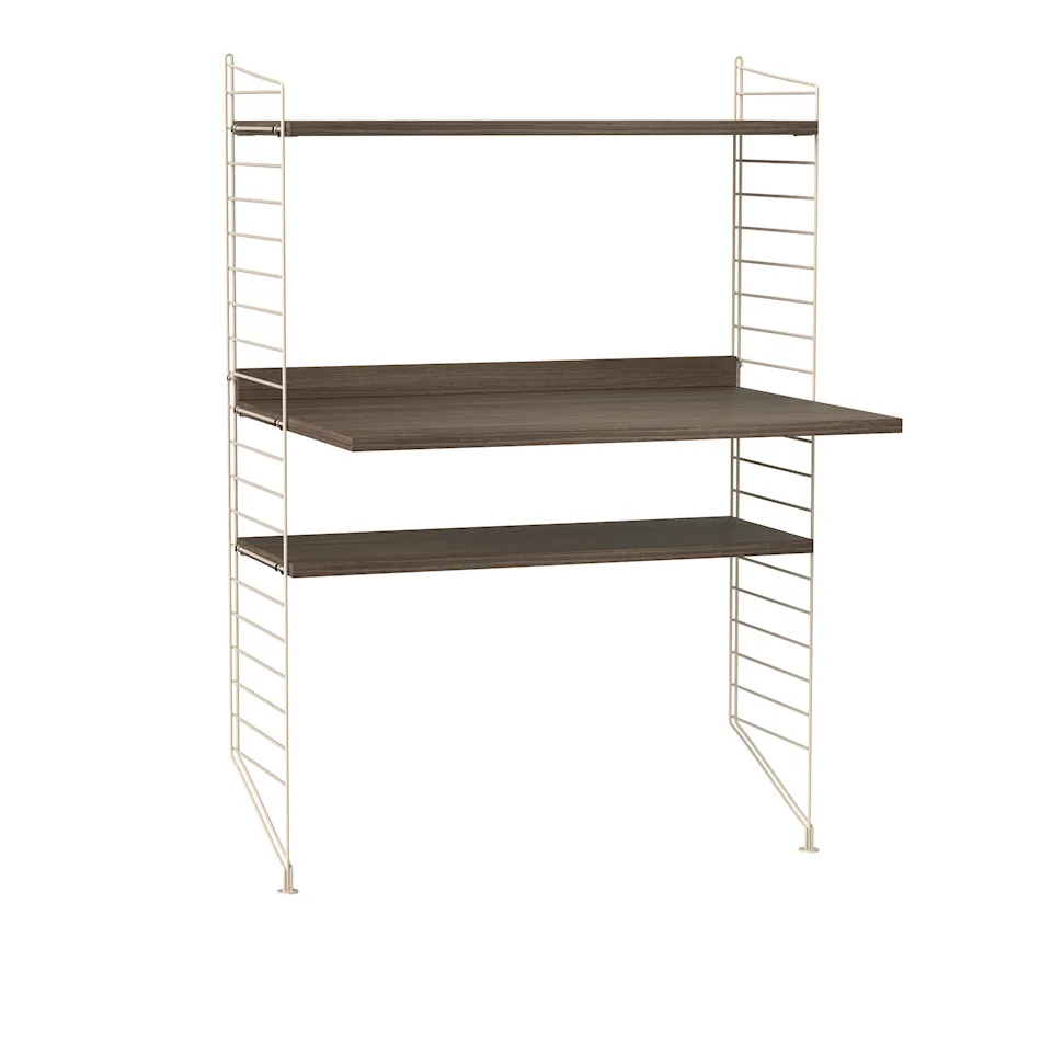 Office shelving system H walnut/beige