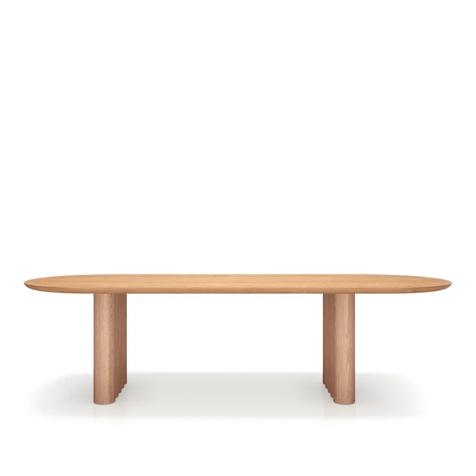 Plush Oval dining table