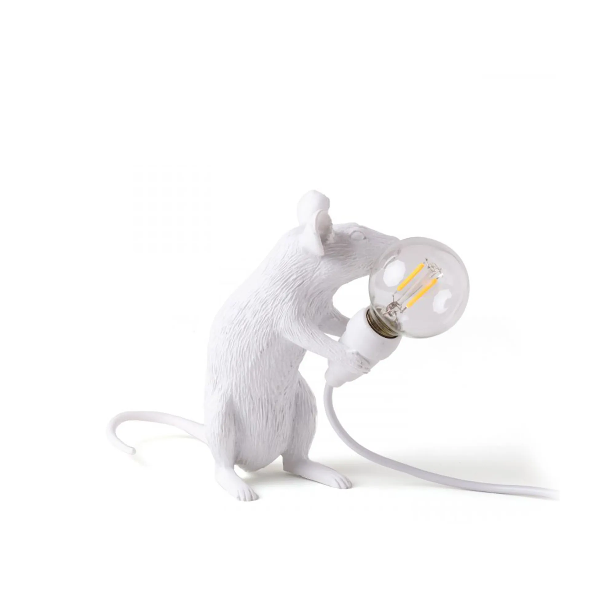 Mouse Lamp Sitting - White - Seletti - NO GA