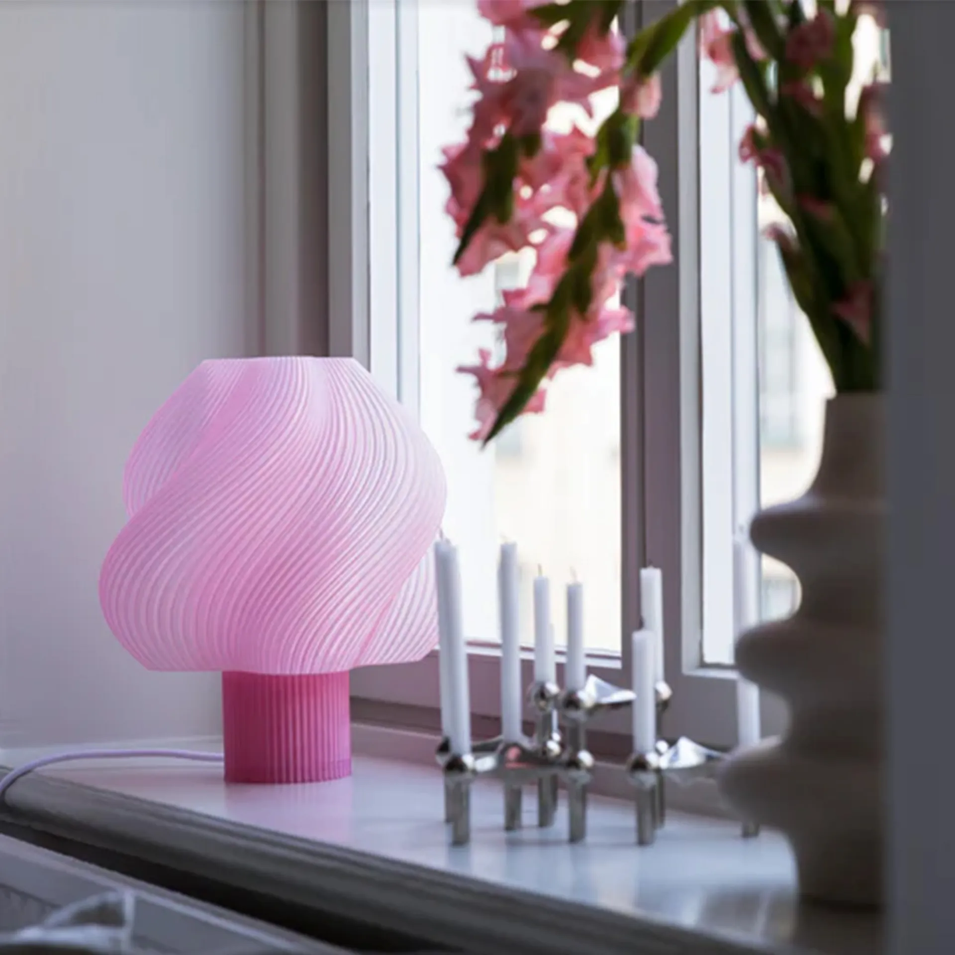 Soft Serve Table Lamp Grande - Rose Sorbet - Crème Atelier - NO GA