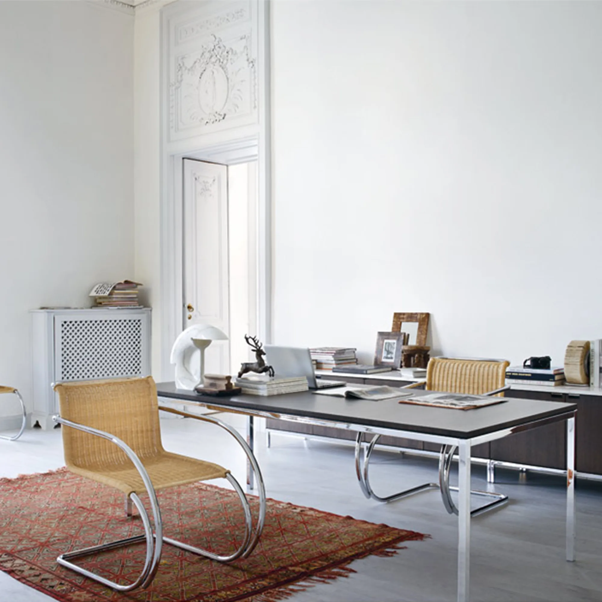 Florence Knoll High Rectangular Table 90 x 200 cm - 4