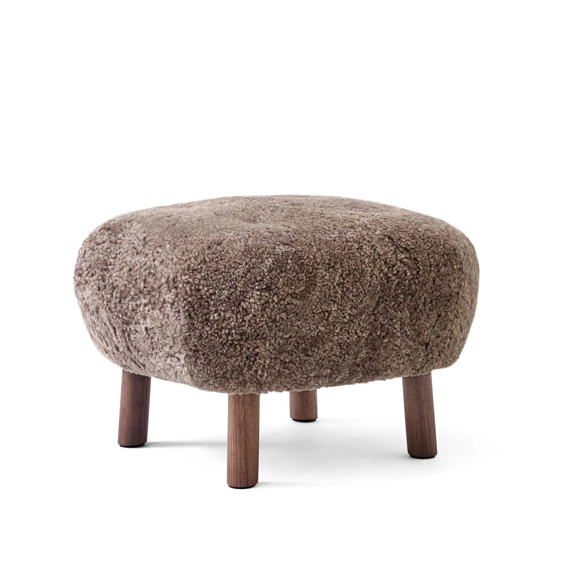 Little Petra Pouf Walnut - 1
