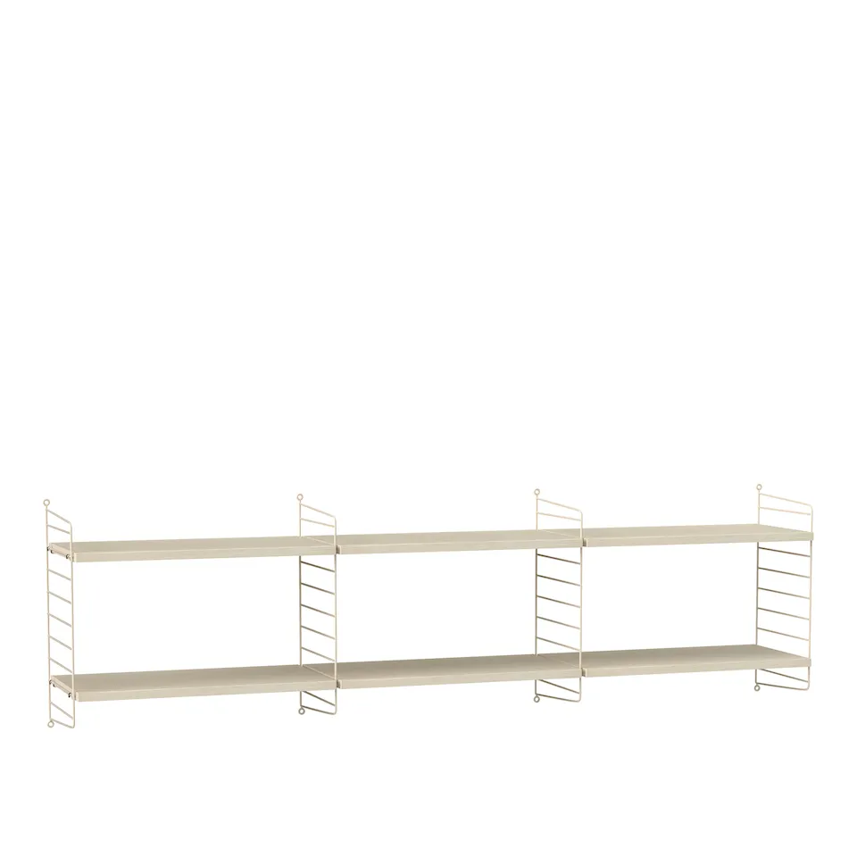 Living room shelving system O ash/beige