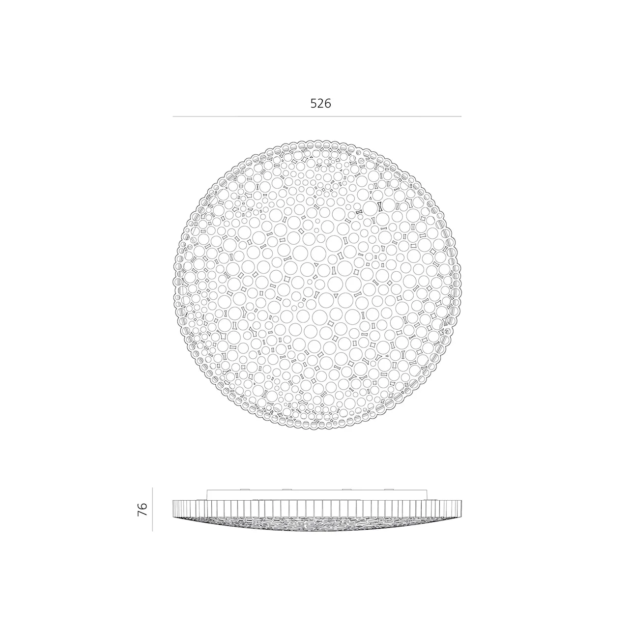 Calipso Wall/Ceiling Lamp