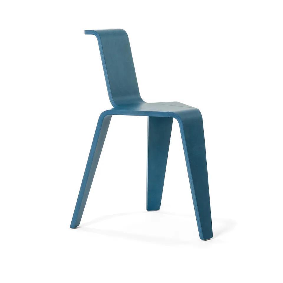 Aka Stool, Stained Petrol Blue