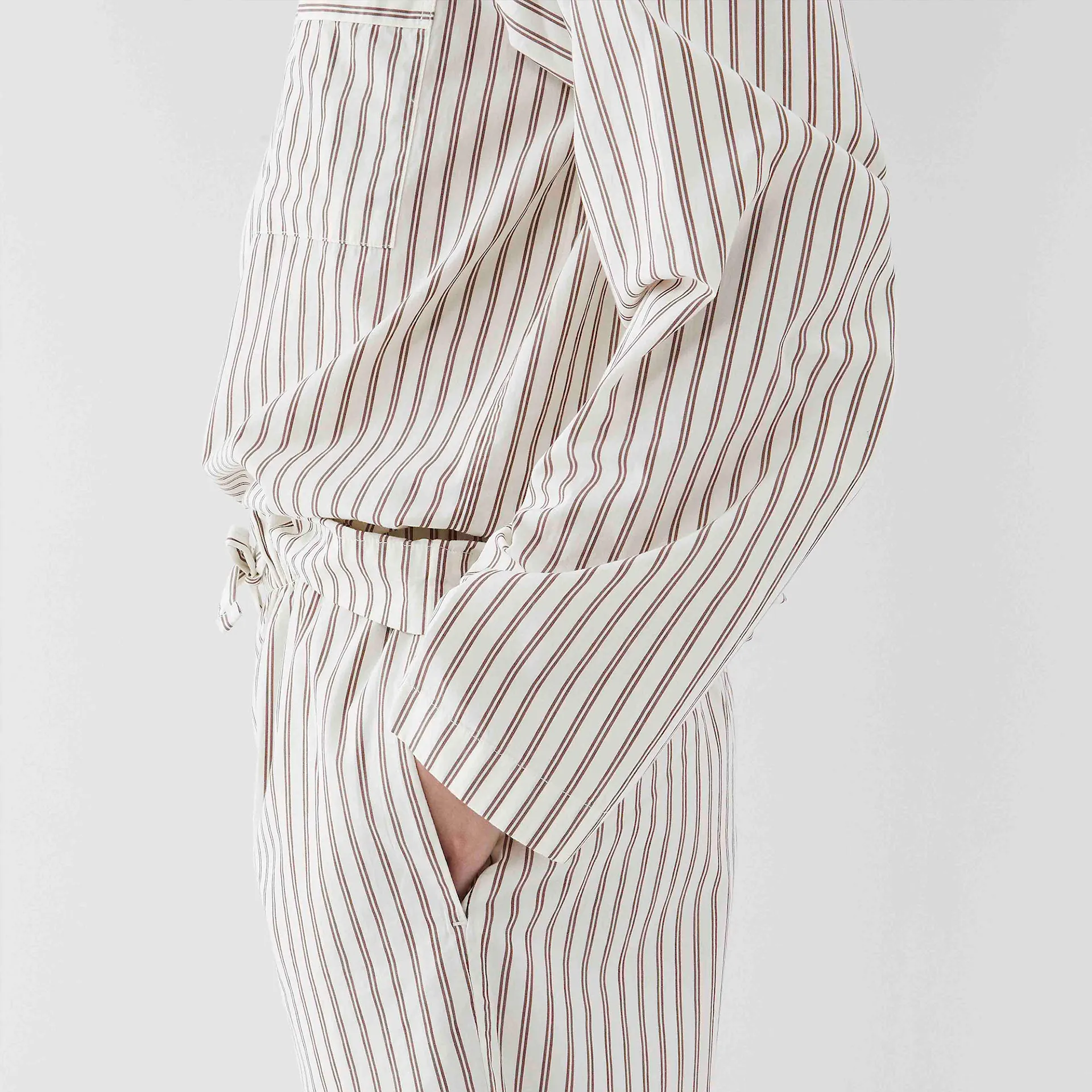 Poplin Sleepwear Shirt Hopper Stripes - TEKLA - NO GA