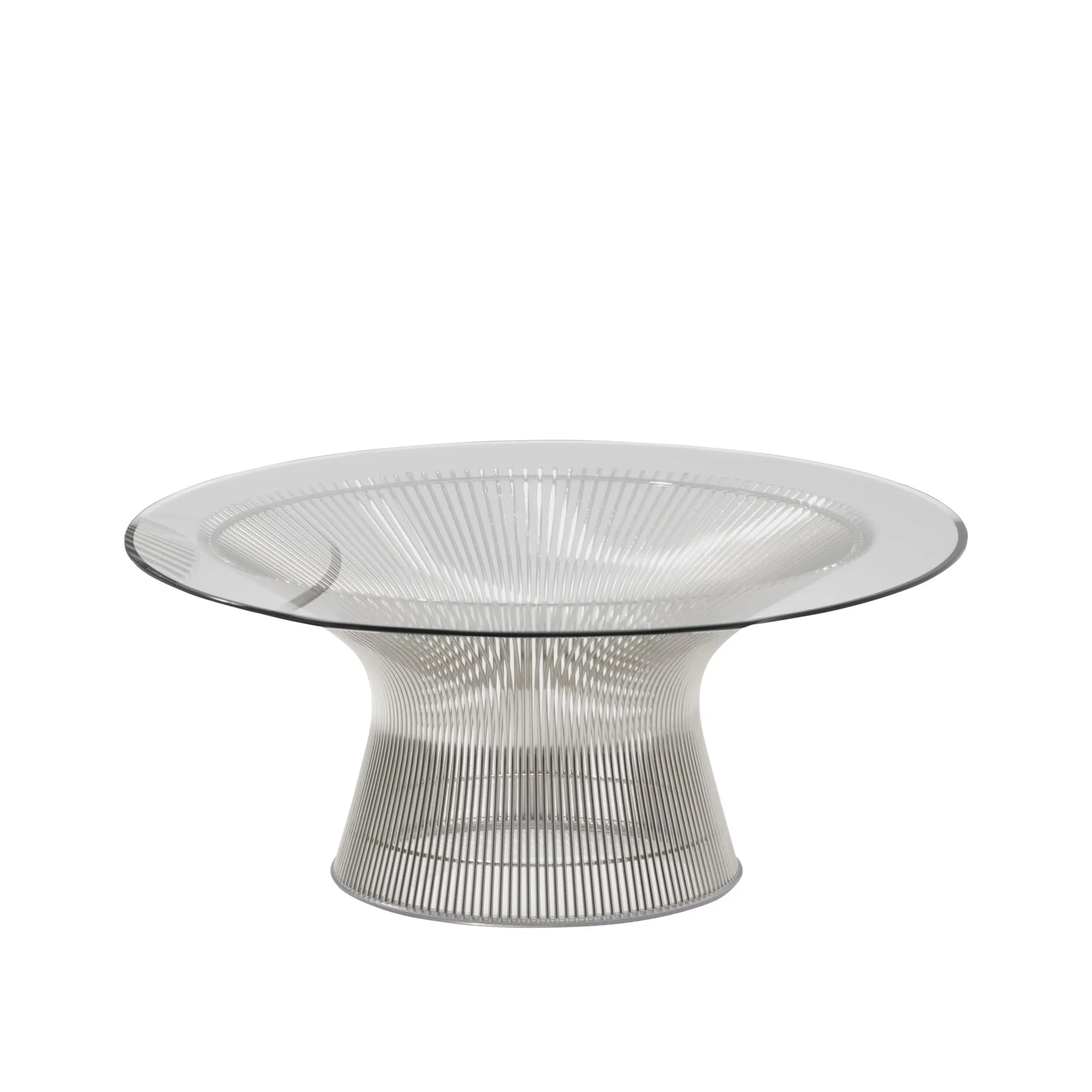 Platner sofabord Ø 92 cm Poleret nikkel - 1