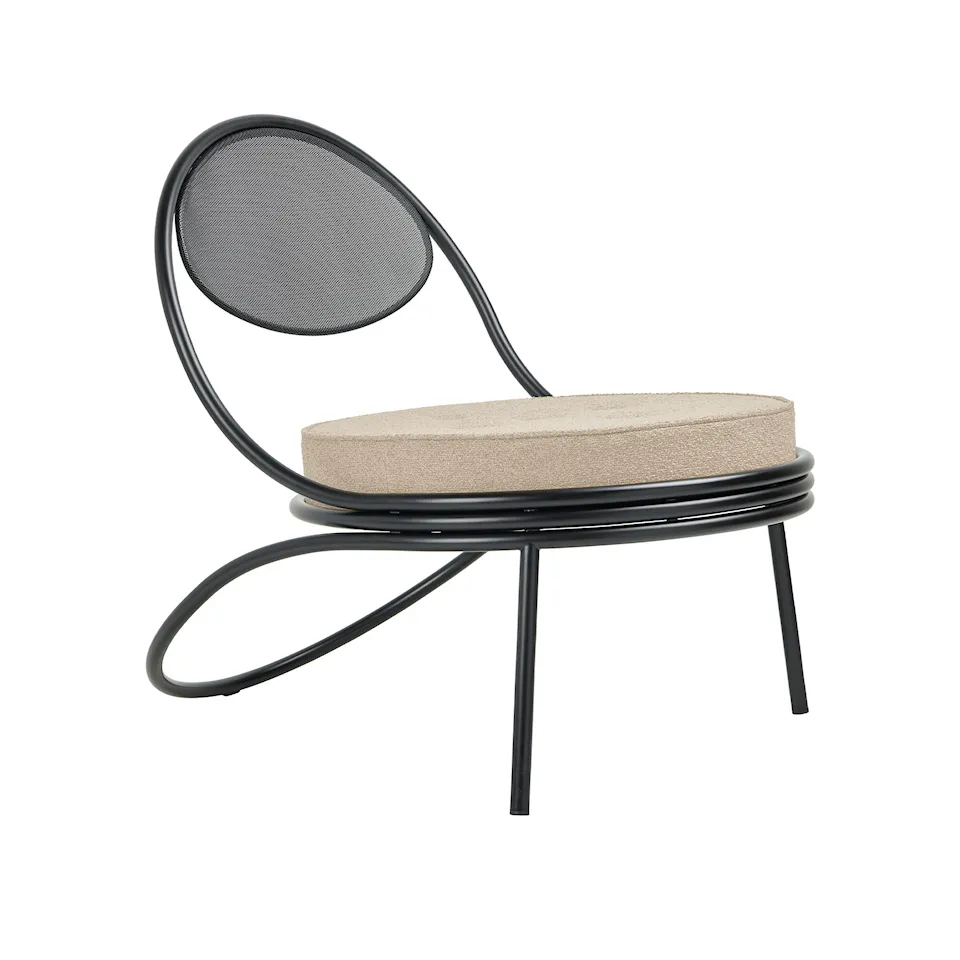 Copacabana buitenfauteuil Black Semi Matt