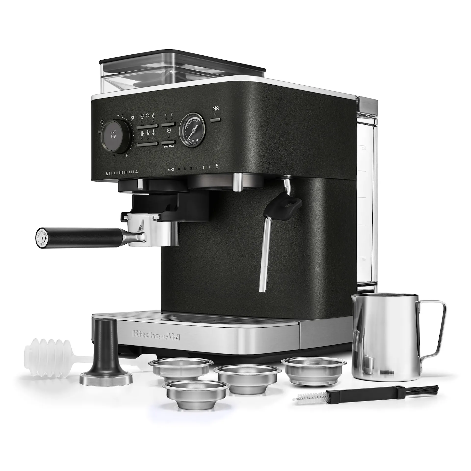 Semi-automatic espresso machine with grinder cast iron black 5KES6551EBK - KitchenAid - NO GA