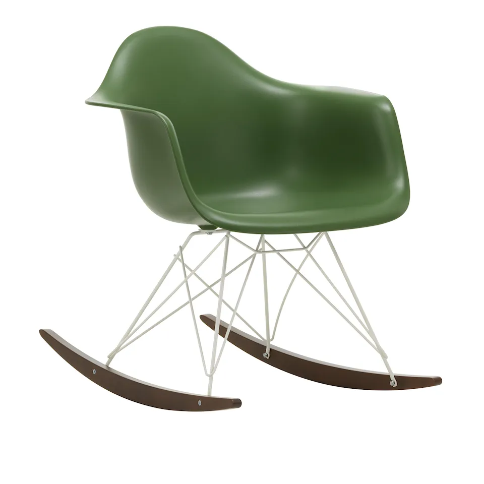 Eames RE Plastic Armchair RAR White/Dark Maple