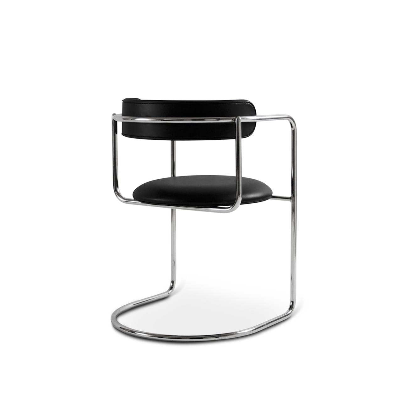 FF Cantilever Chair Rounded Chrome Legs