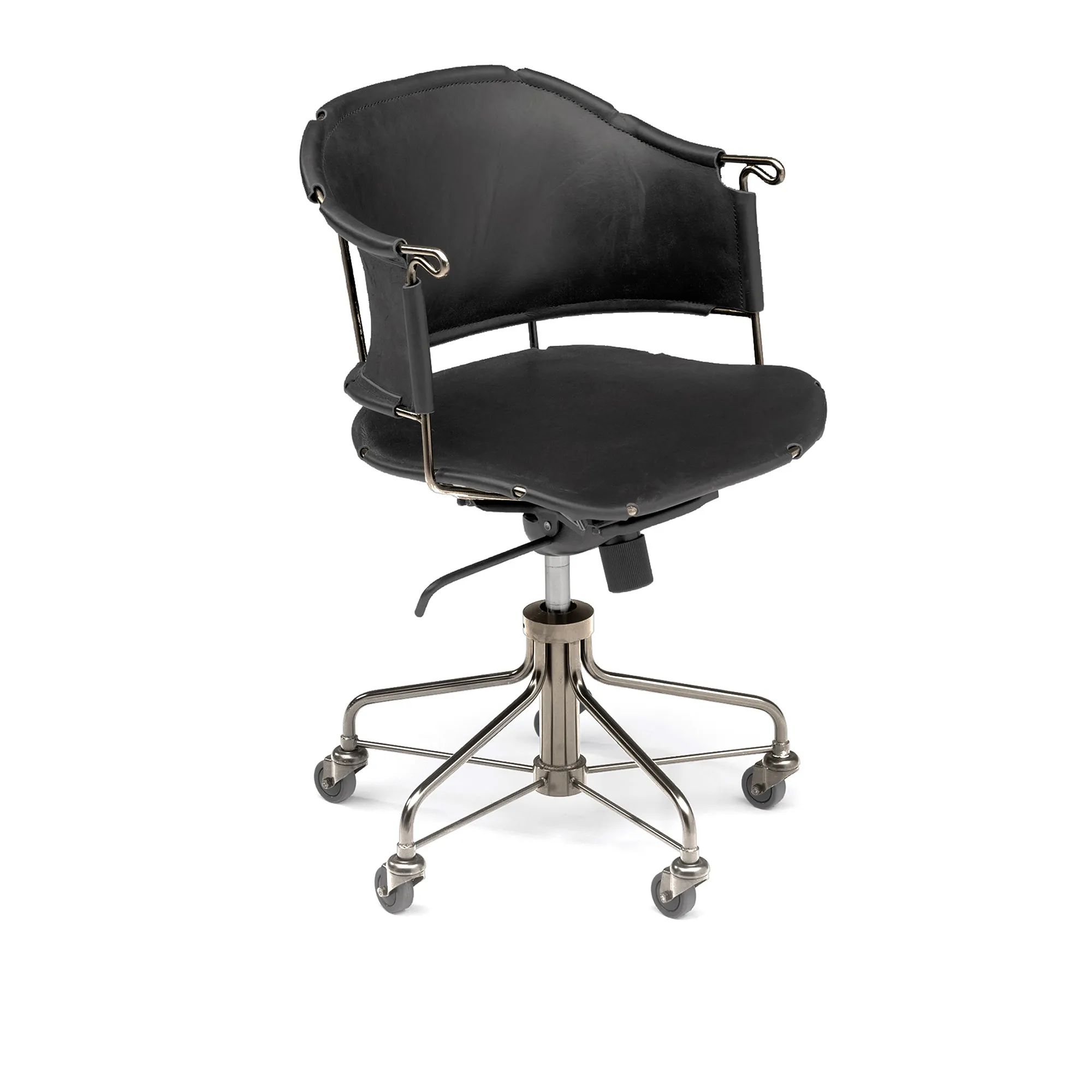 Sheriff Office Chair Chrome - 1