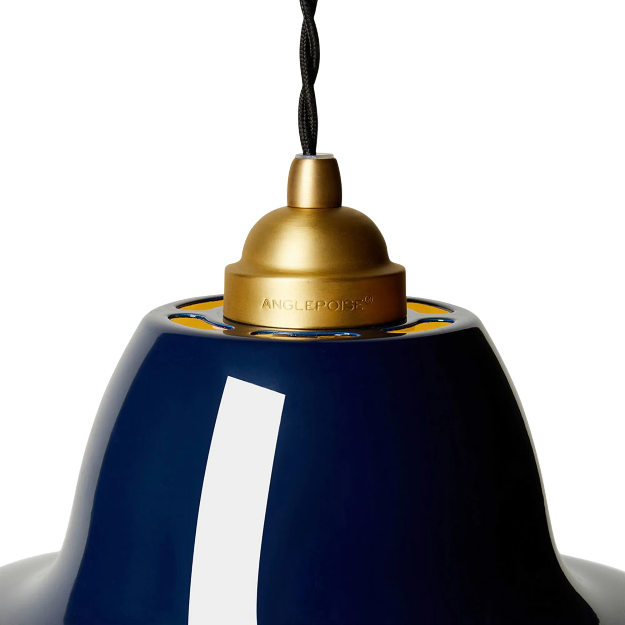 Original 1227 Brass Midi Wide Pendant Lamp - 5