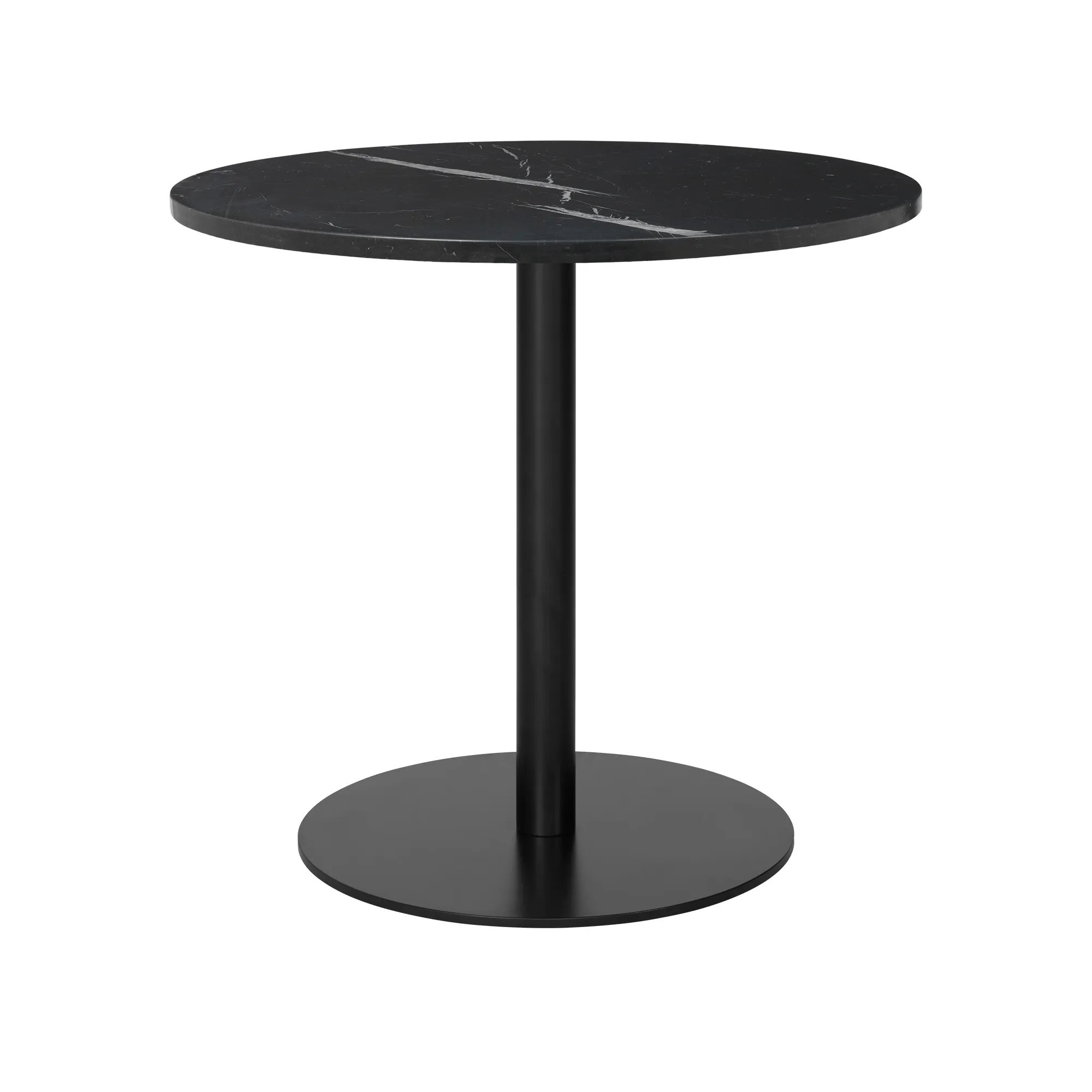 GUBI 1.0 Dining Table Ø80 cm Black - 1