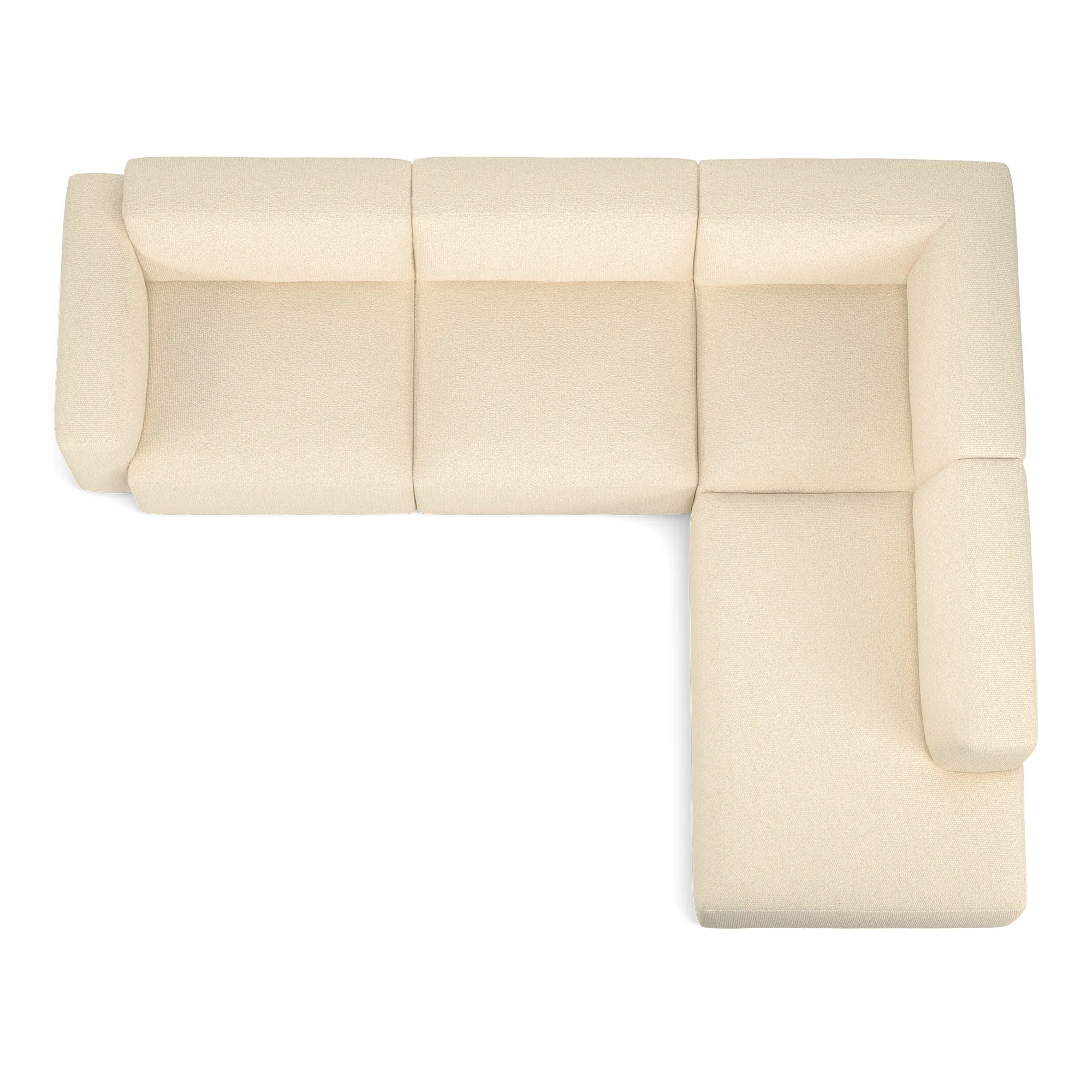 Brick 4-Seater Corner Open End Right - 9