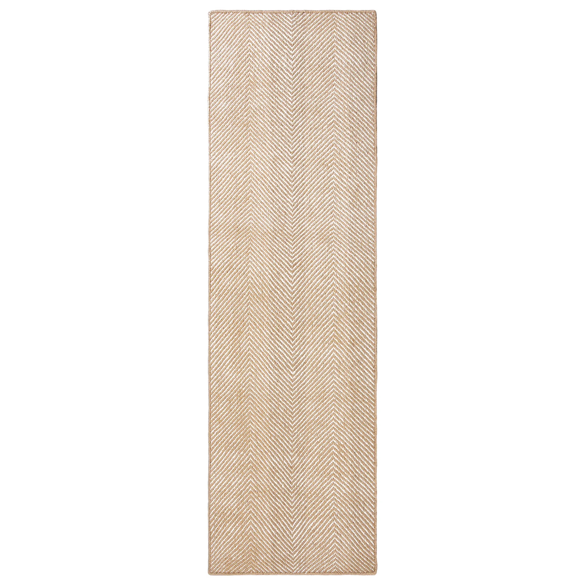 Jute Herringbone Natural/Cream Rug - 1