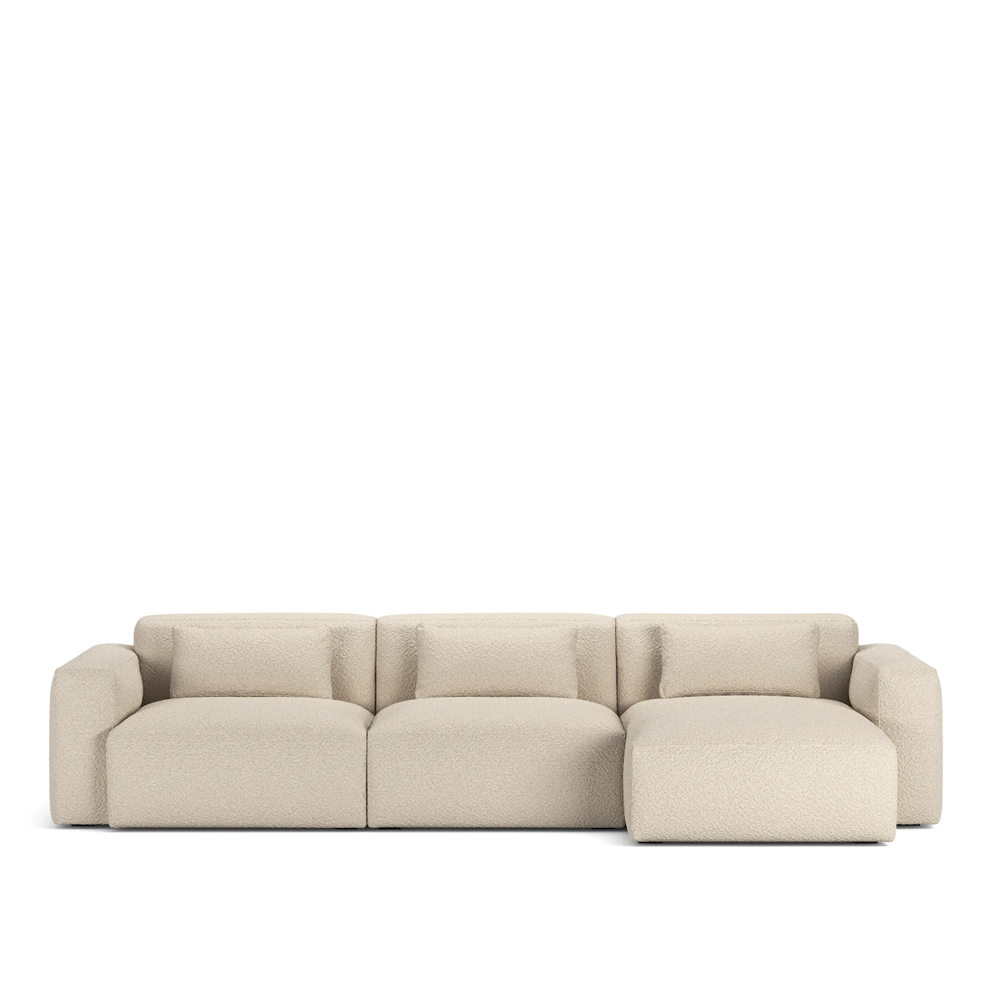 Brick 3-Seater Chaise Lounge Right - 9
