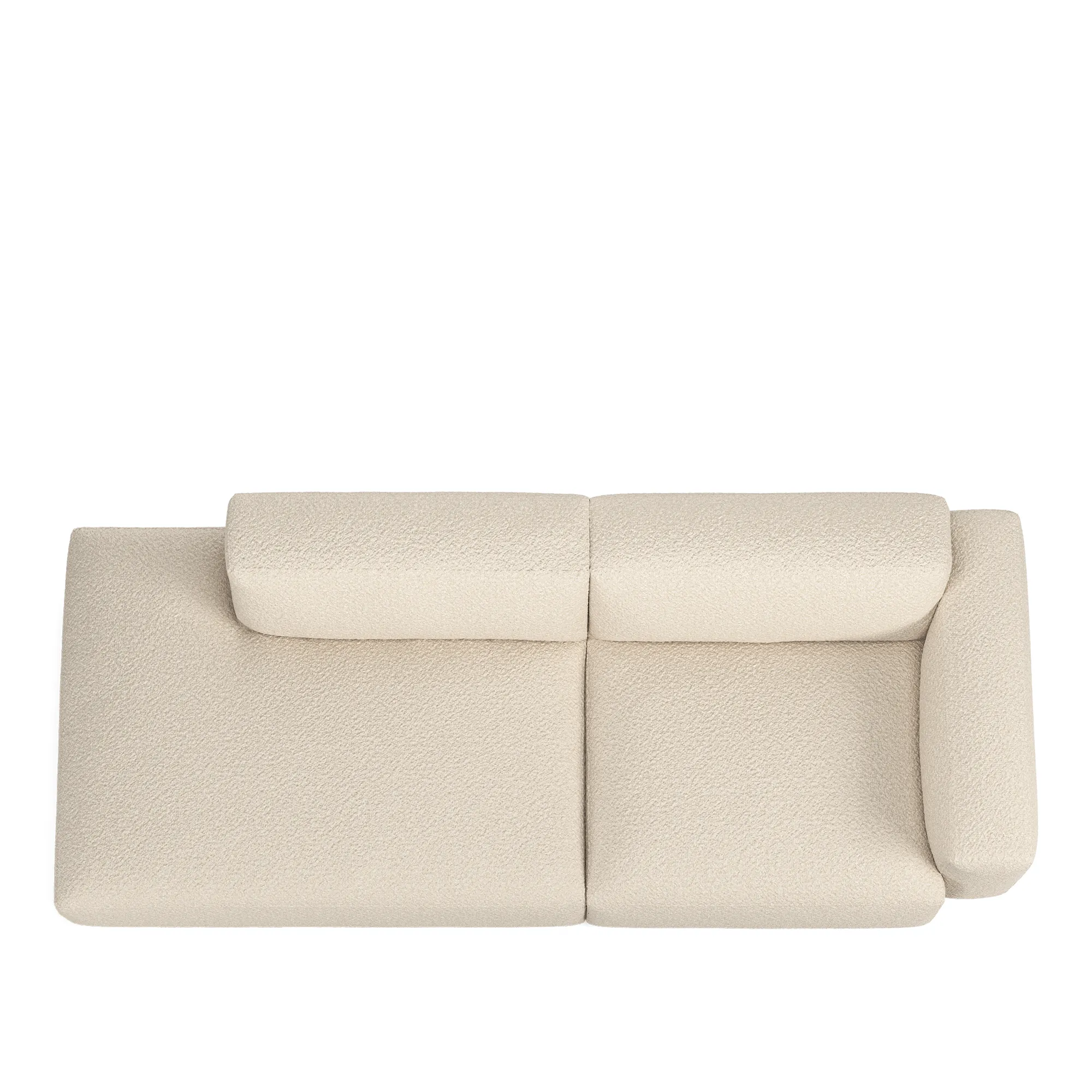 Brick 2-Seater Open End Left - 8