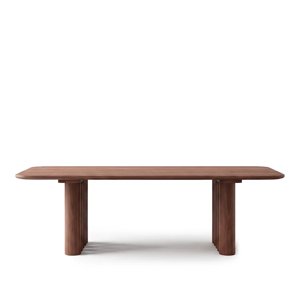 Plush rechthoekige eettafel