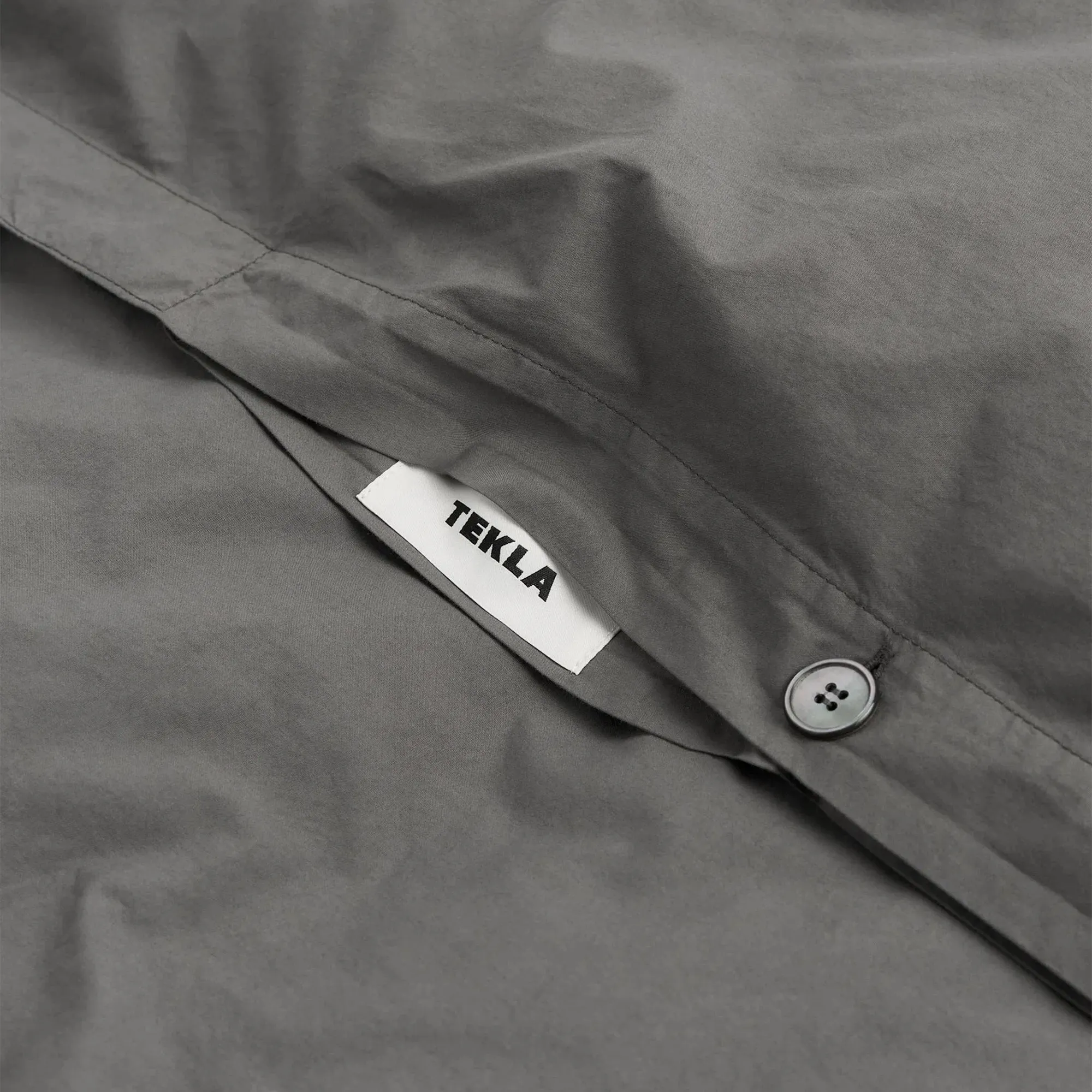 Percale Solid Dark Taupe Duvet Cover - 2