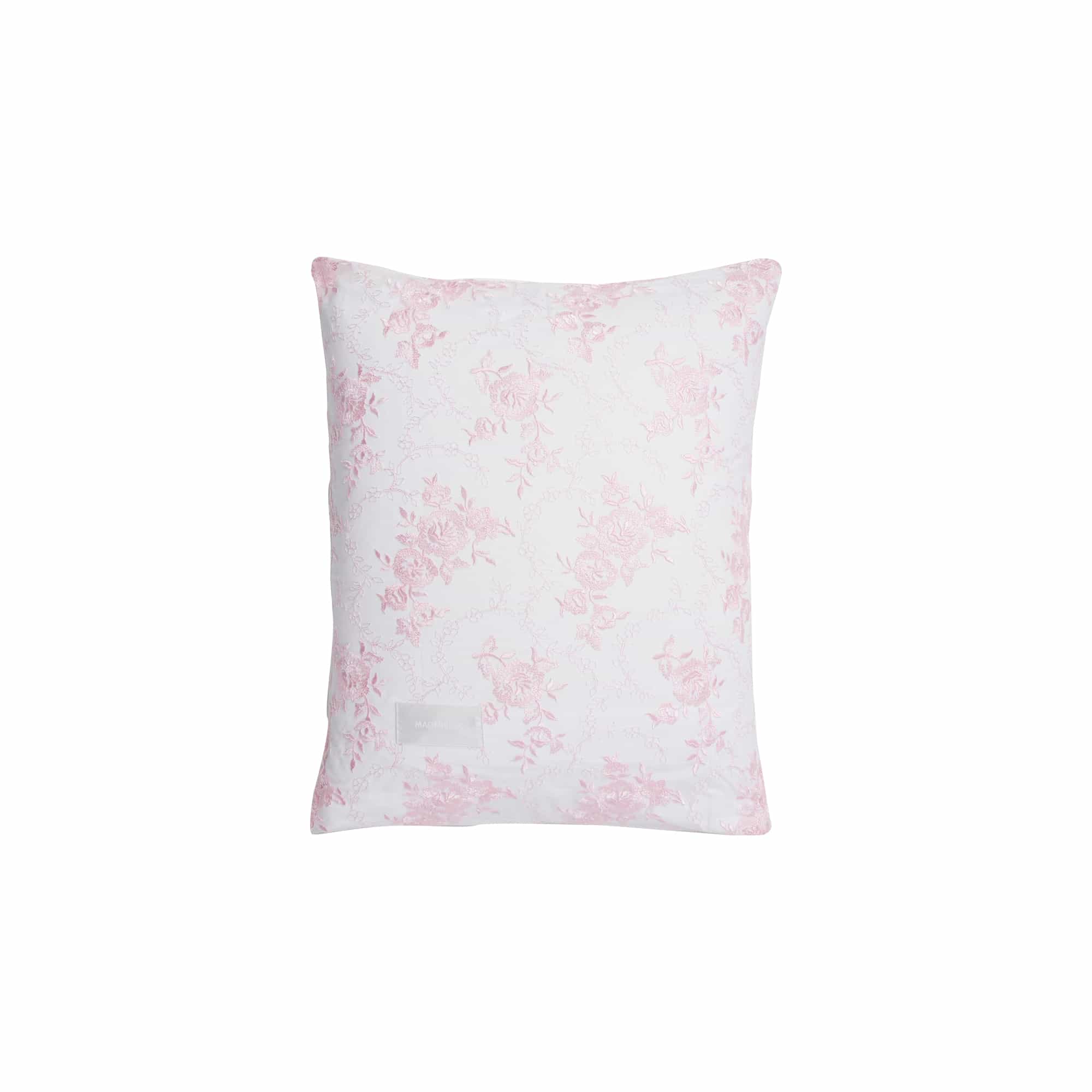 Rose Pillow Case Lace Pink