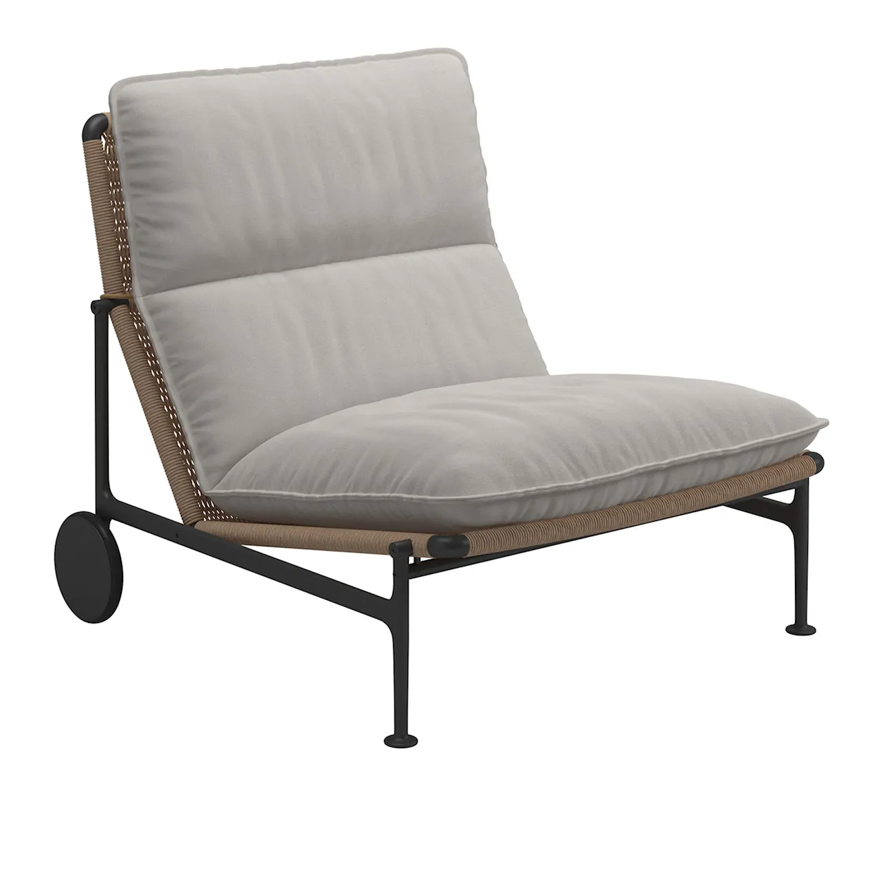 Zenith Lounge Chair - Meteor - Fabric Grade B - Fife Rainy Grey