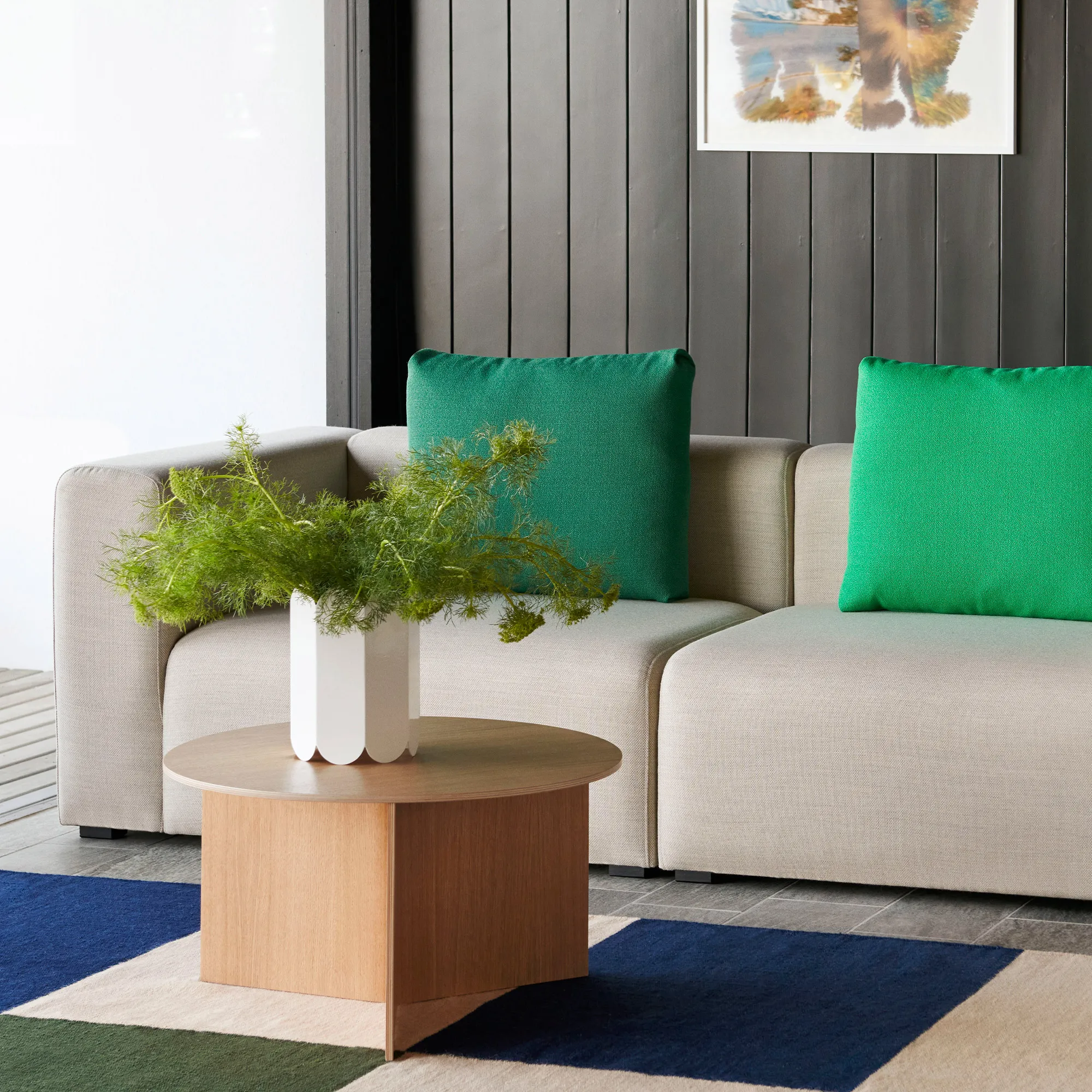Slit Coffee Table Round High - 12