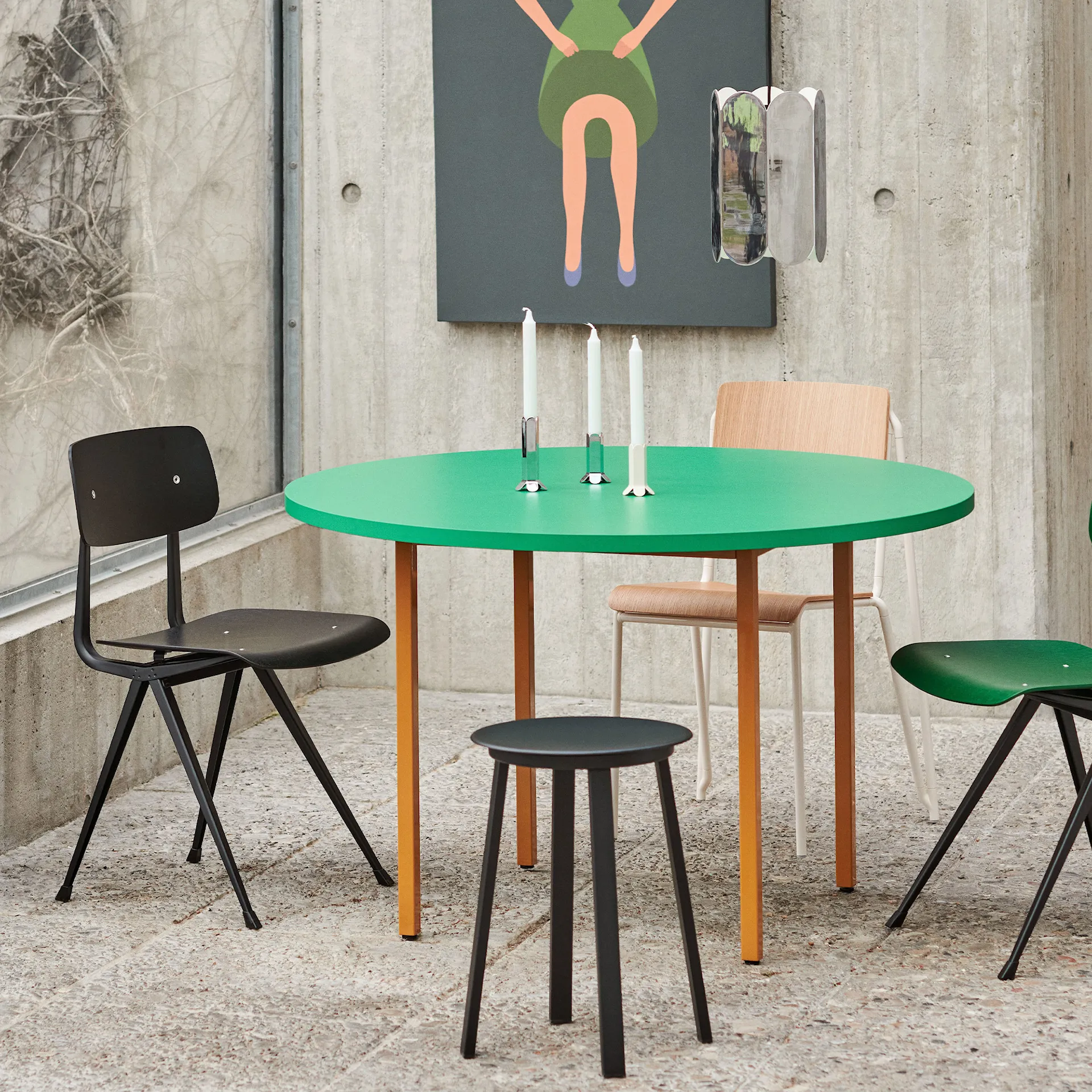 Two-Colour Table Ø105 cm - HAY - NO GA