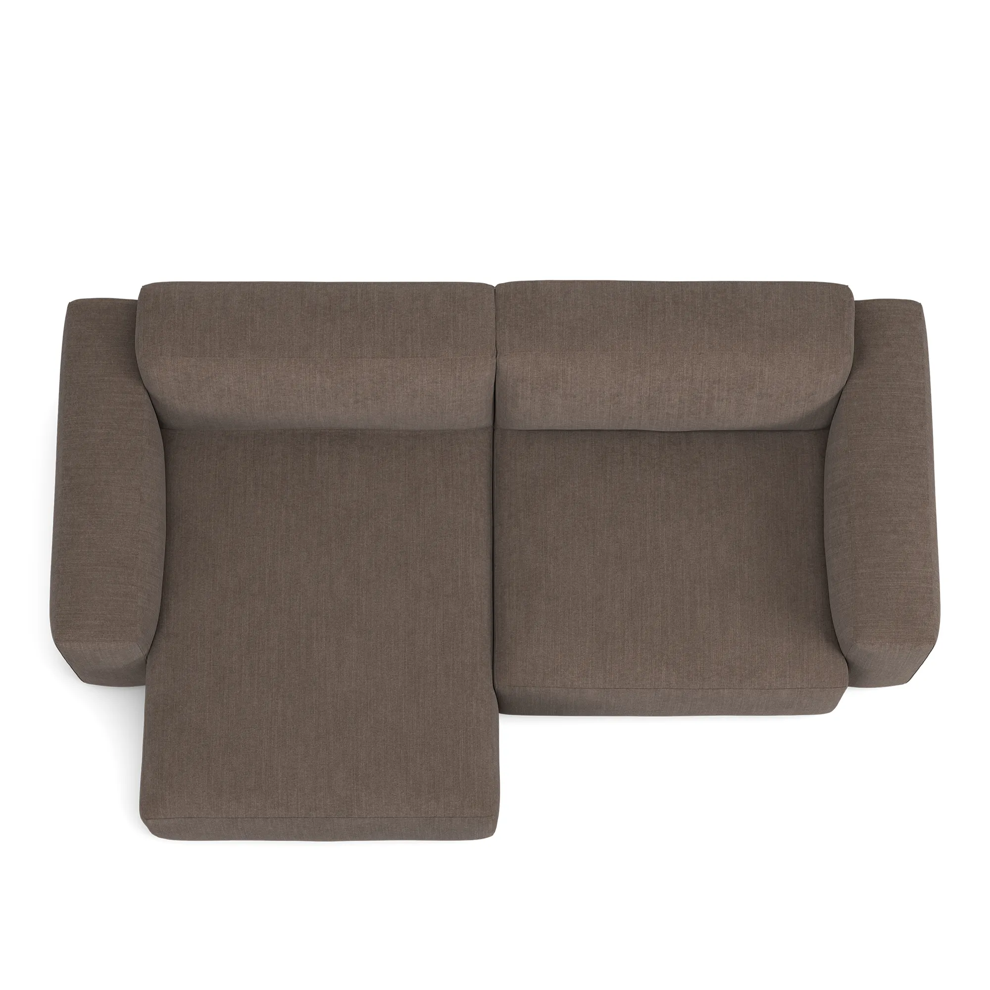 Brick 2-Seater Chaise Lounge Left - 8