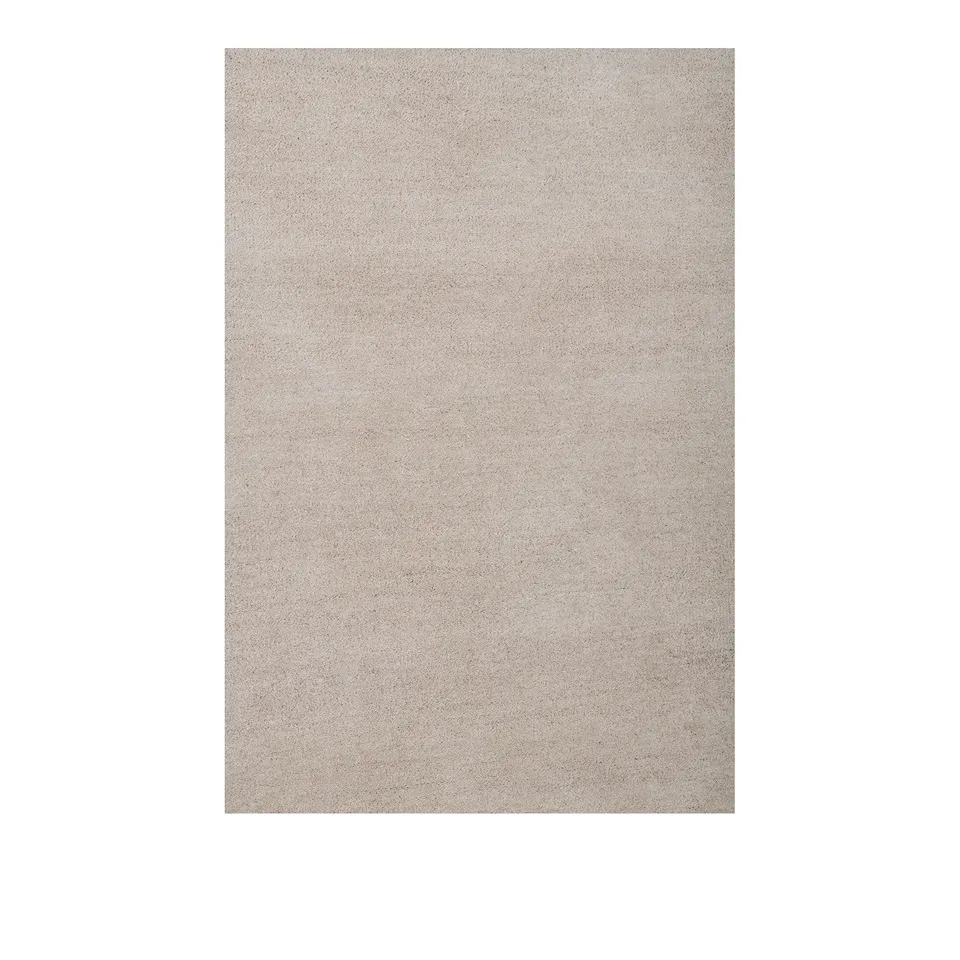 Solid Wool Rug - Soft Beige