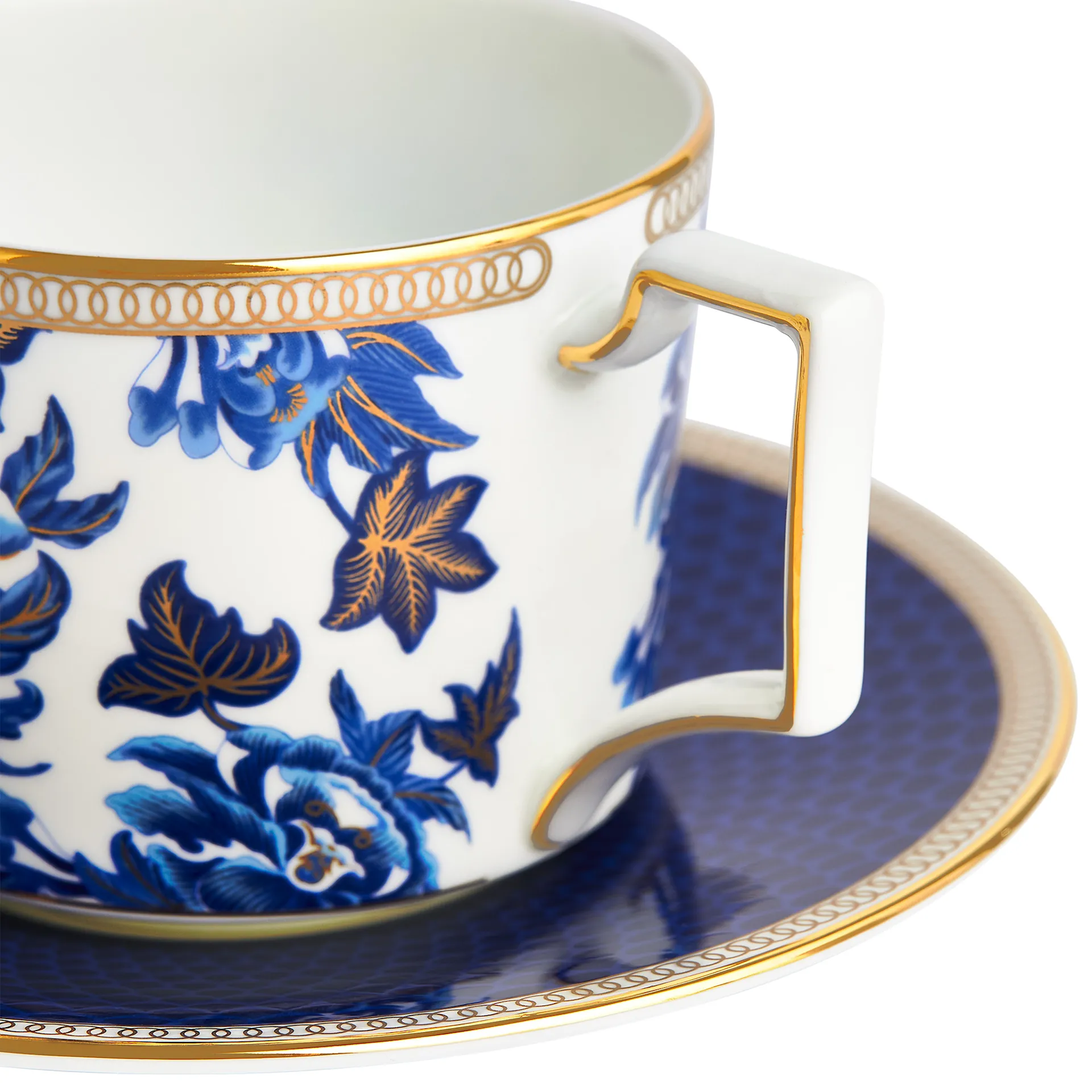 Hibiscus Teacup  Saucer - Wedgwood - NO GA