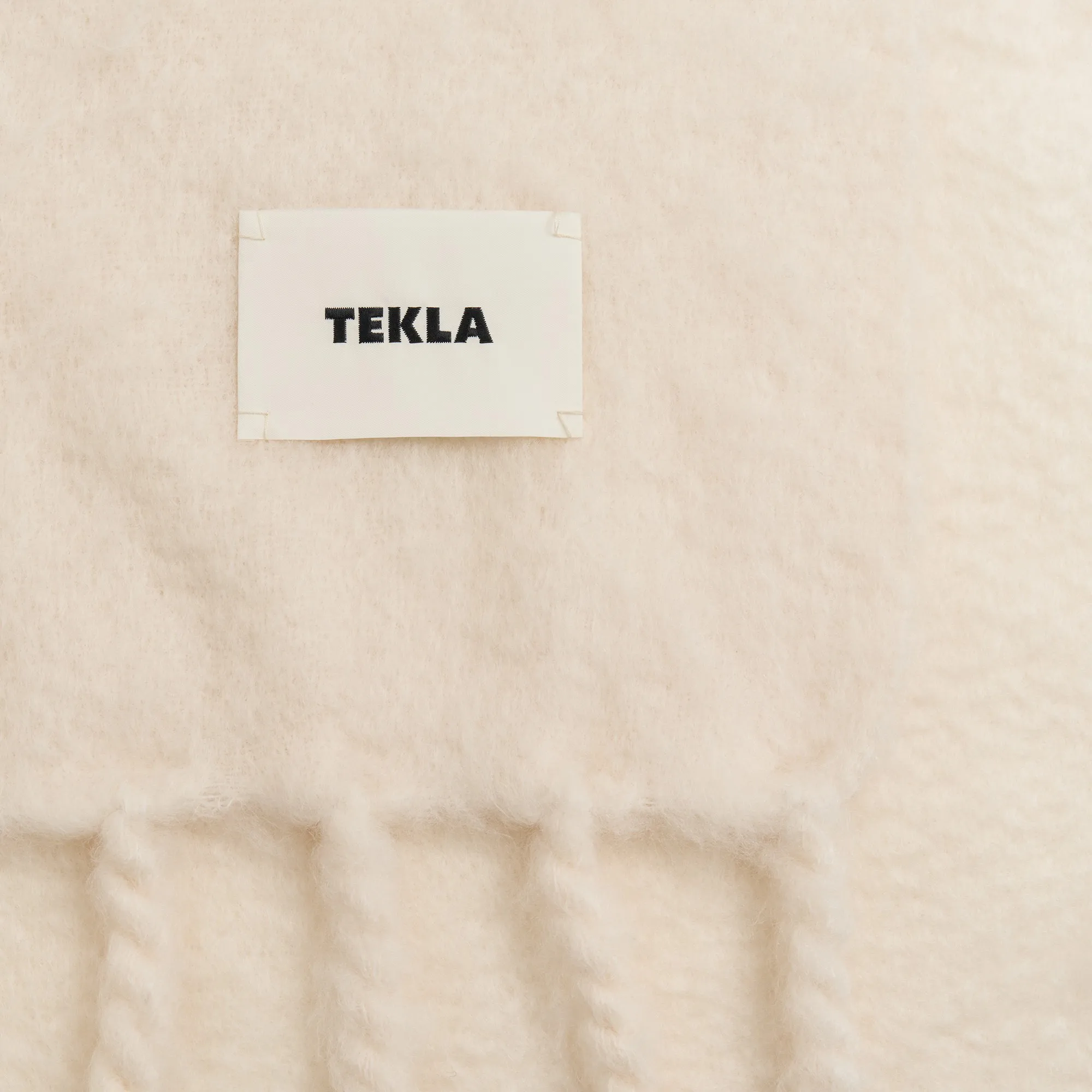 Mohair Ivory wollen deken - 2