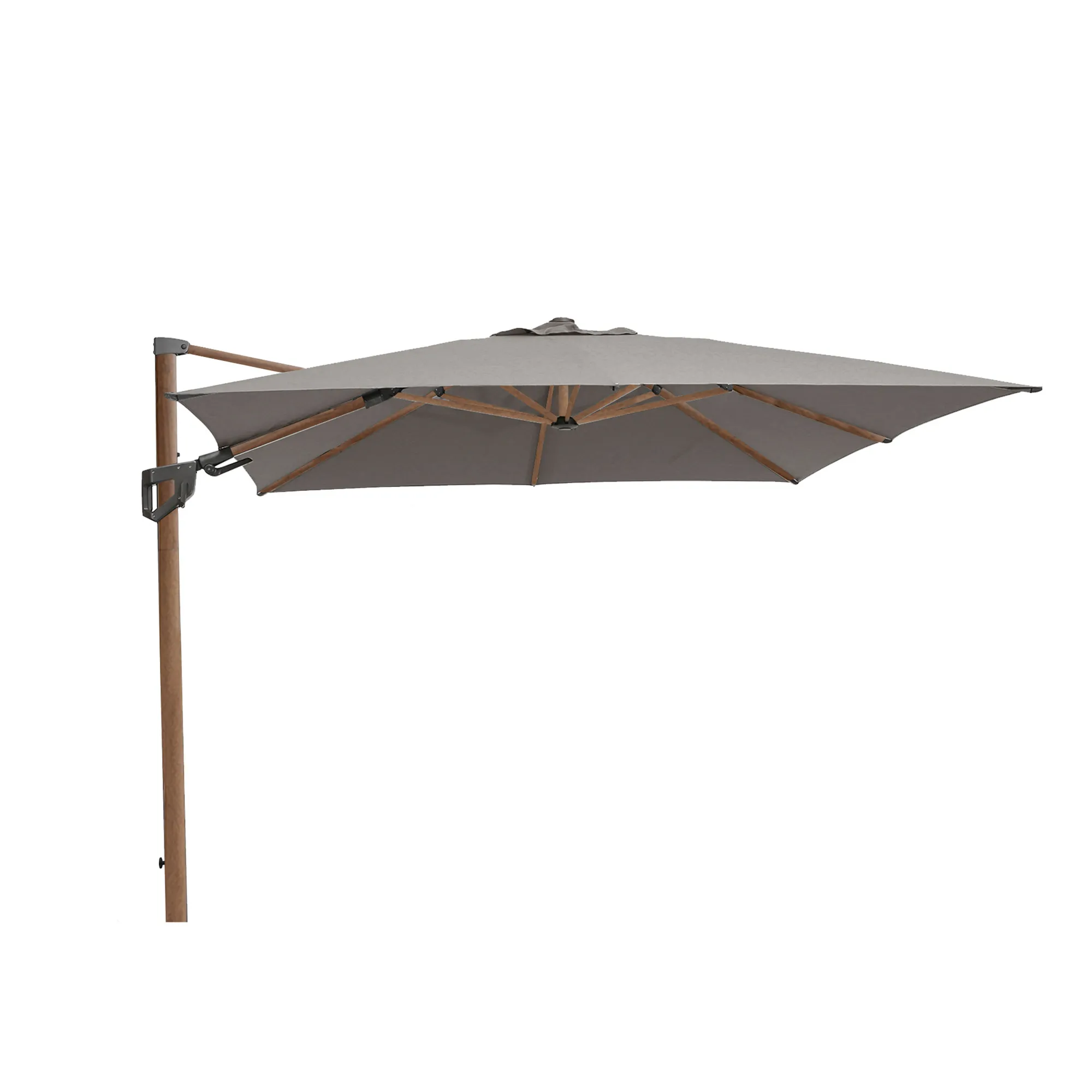 Hyde luxe hangende parasol hout, 3x4 m - 1