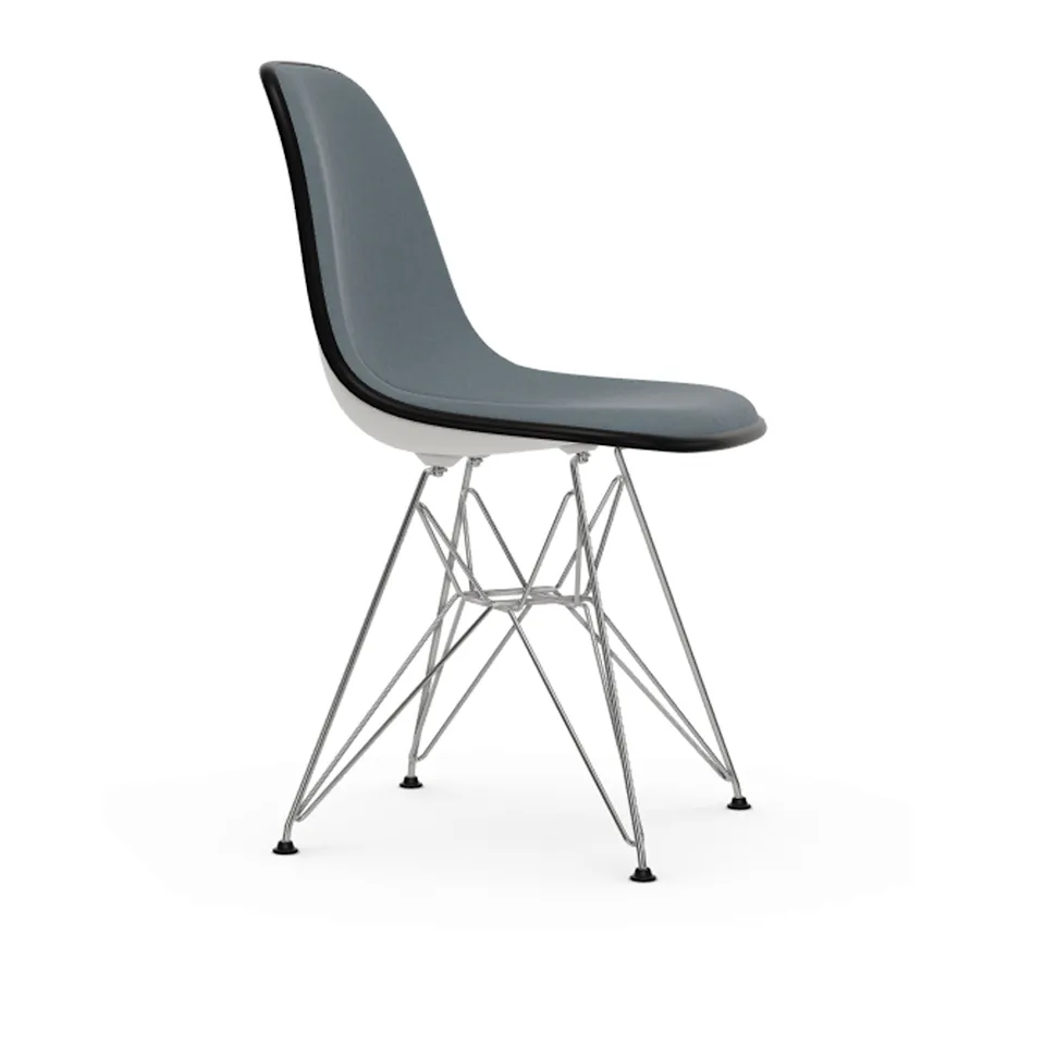 Eames Plastic Chair DSR Front upholstered