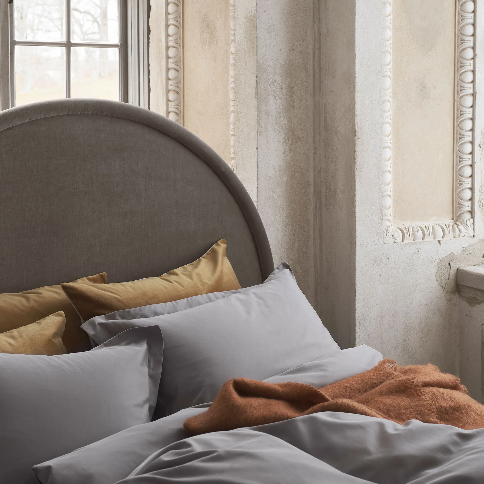 Satina Duvet Cover Grey - 4
