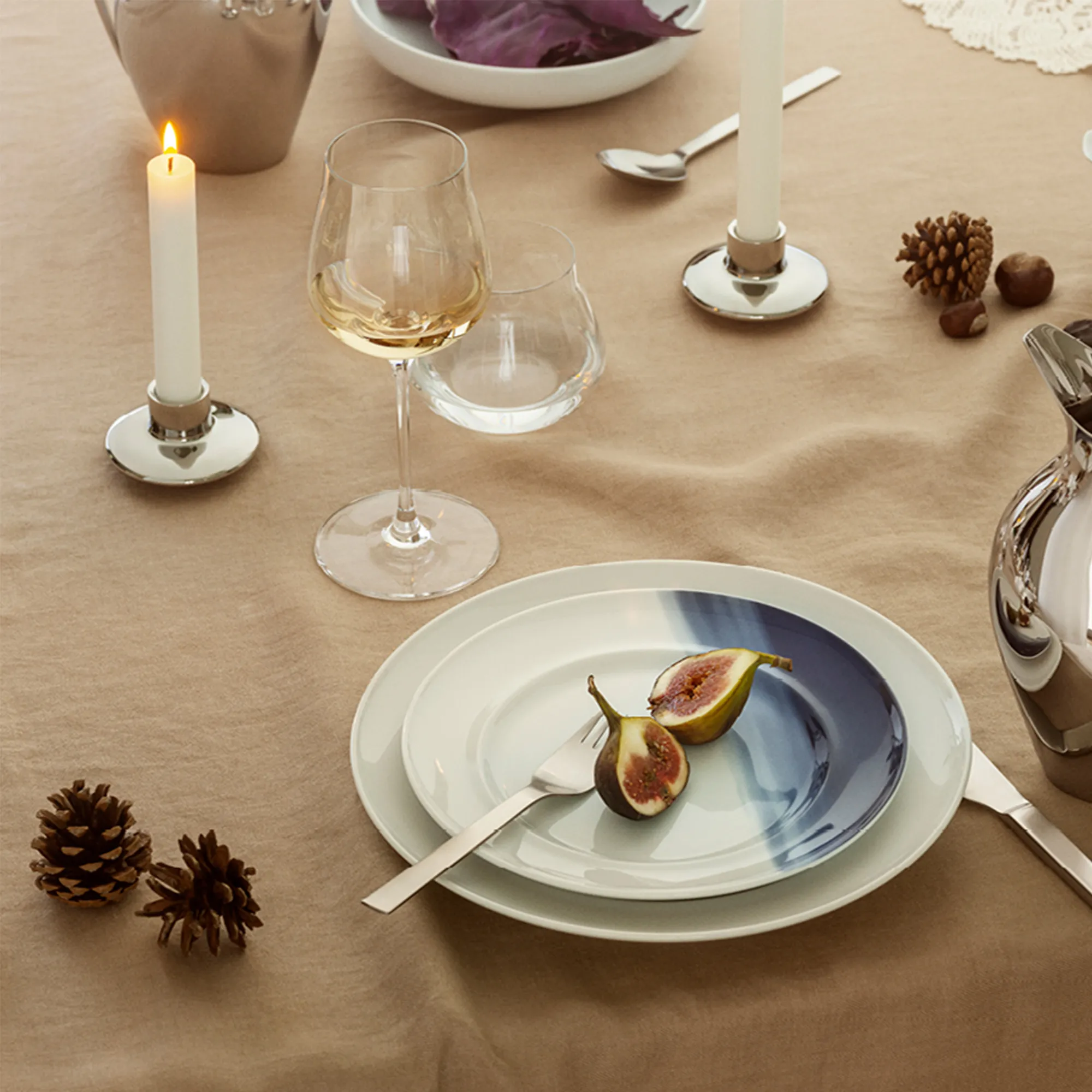 Henning Koppel lunch plate blue decor 22 cm - 2