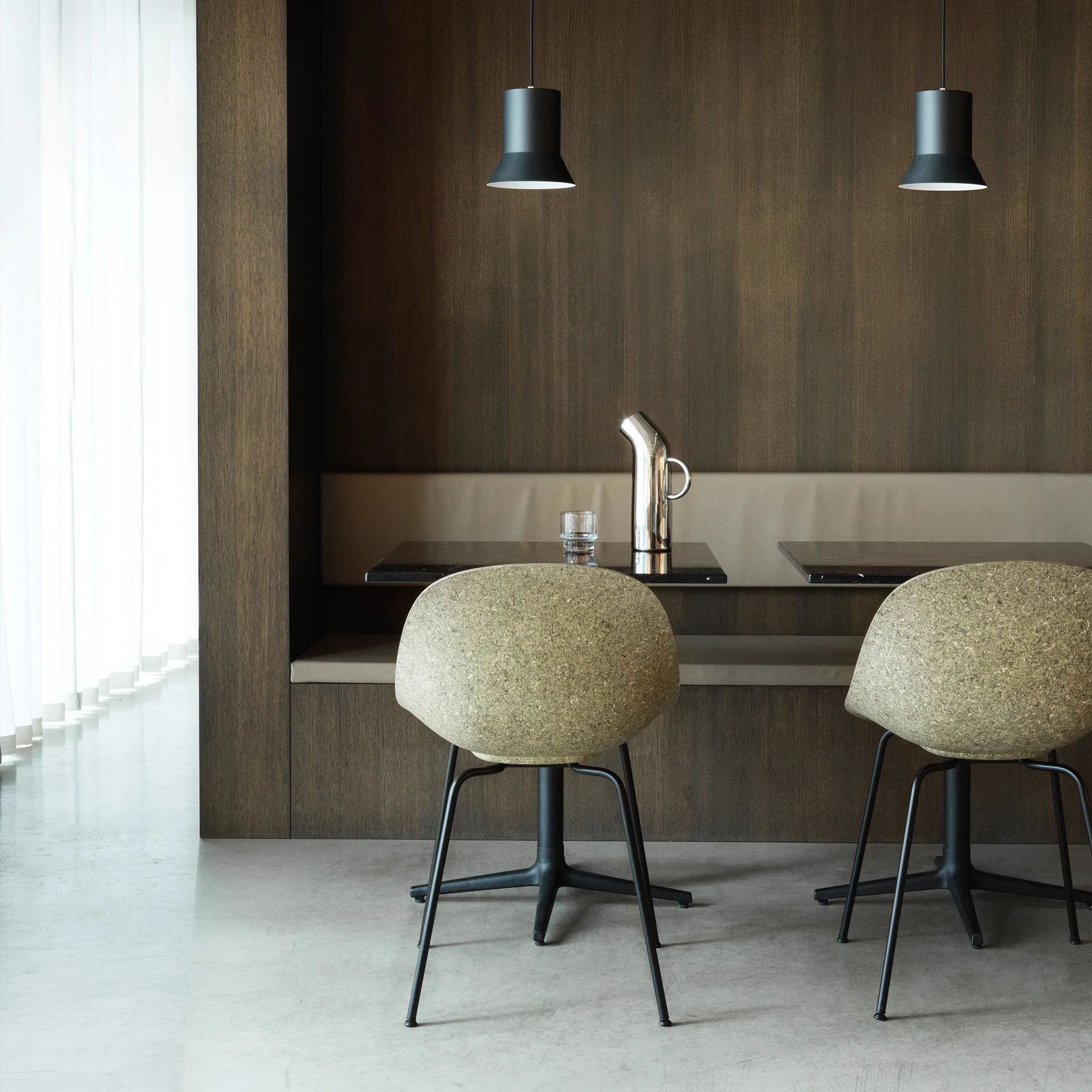 Mat Chair Black Steel - 3