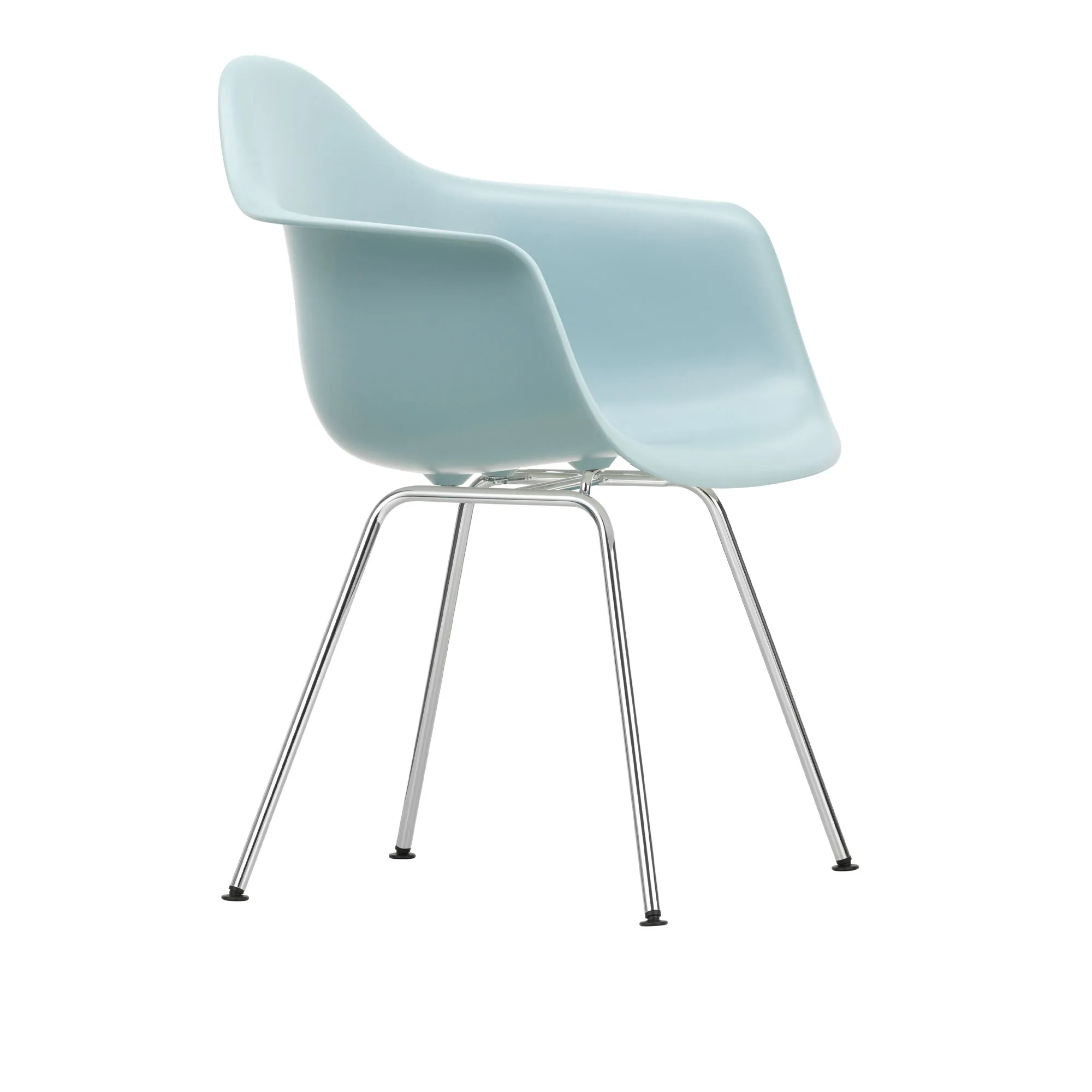 Eames RE Plastic Armchair DAX matstol Chrome - 1