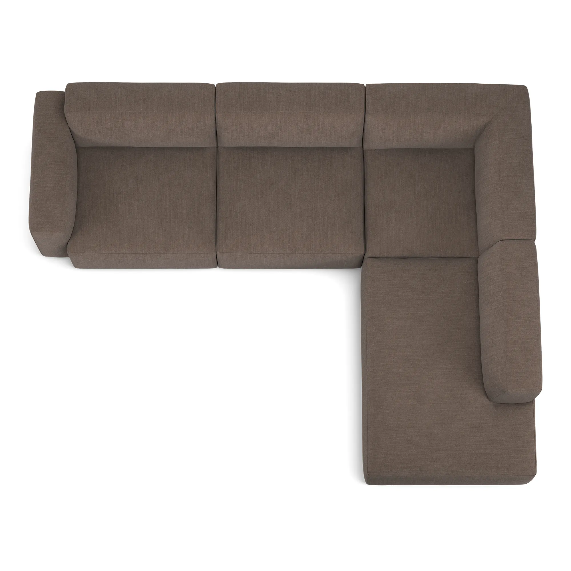 Brick 4-Seater Corner Open End Right - 8