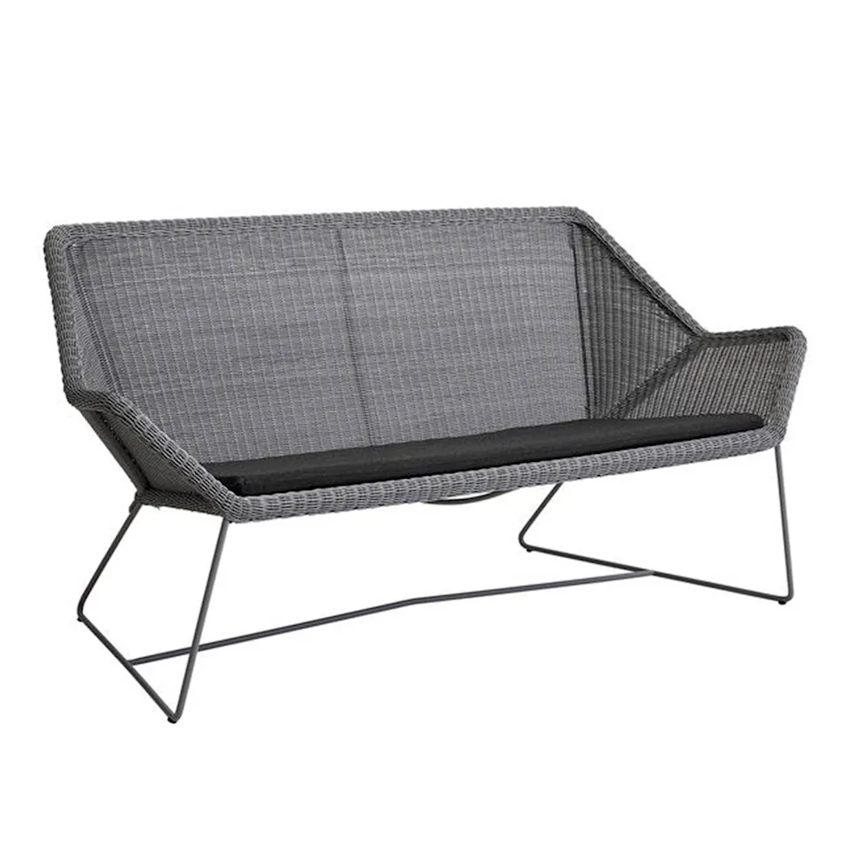 Breeze 2-sofa, White Grey, Cane-Line Weave