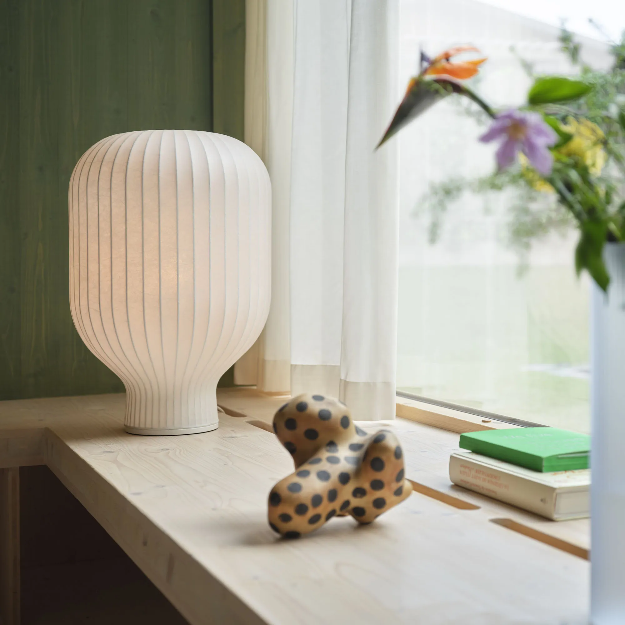 Strand bordlampe 59 cm hvid - 3