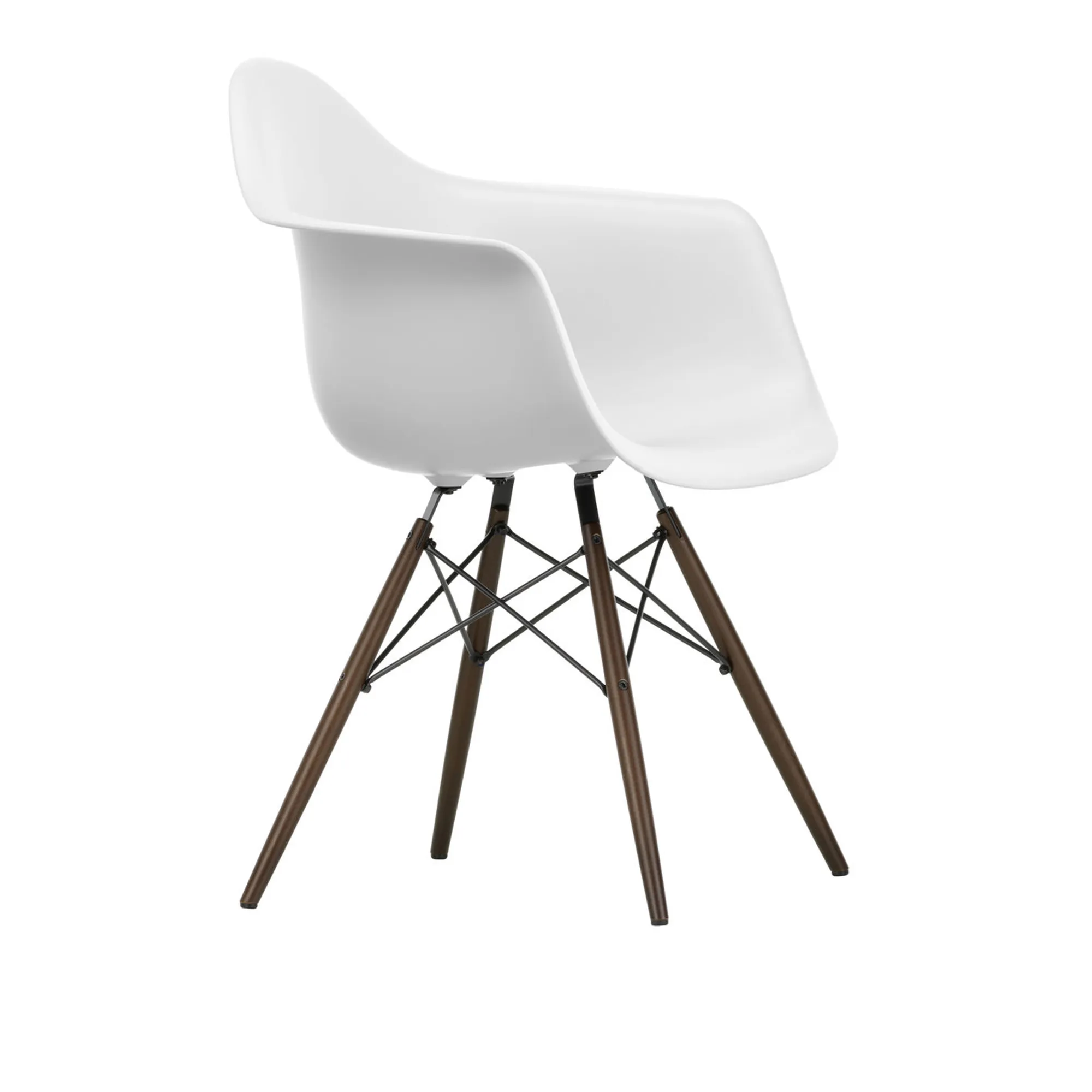 Eames RE Plastic Armchair DAW Dark Maple - 1