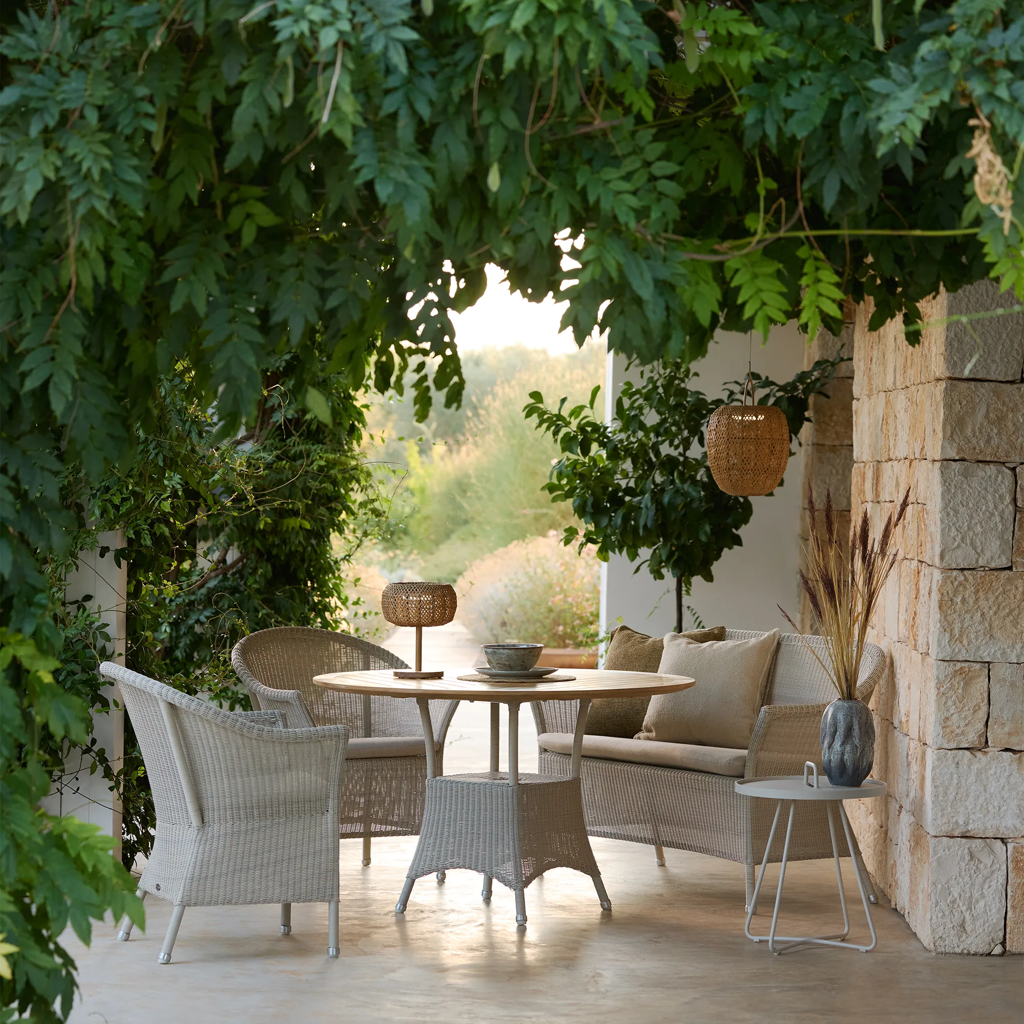 Lansing outdoor dining table Ø120 cm - 3