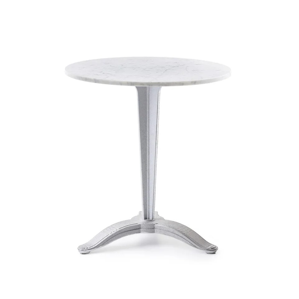 Table Calais - Big Foot Ø 65 White Carrara Marble/Nature