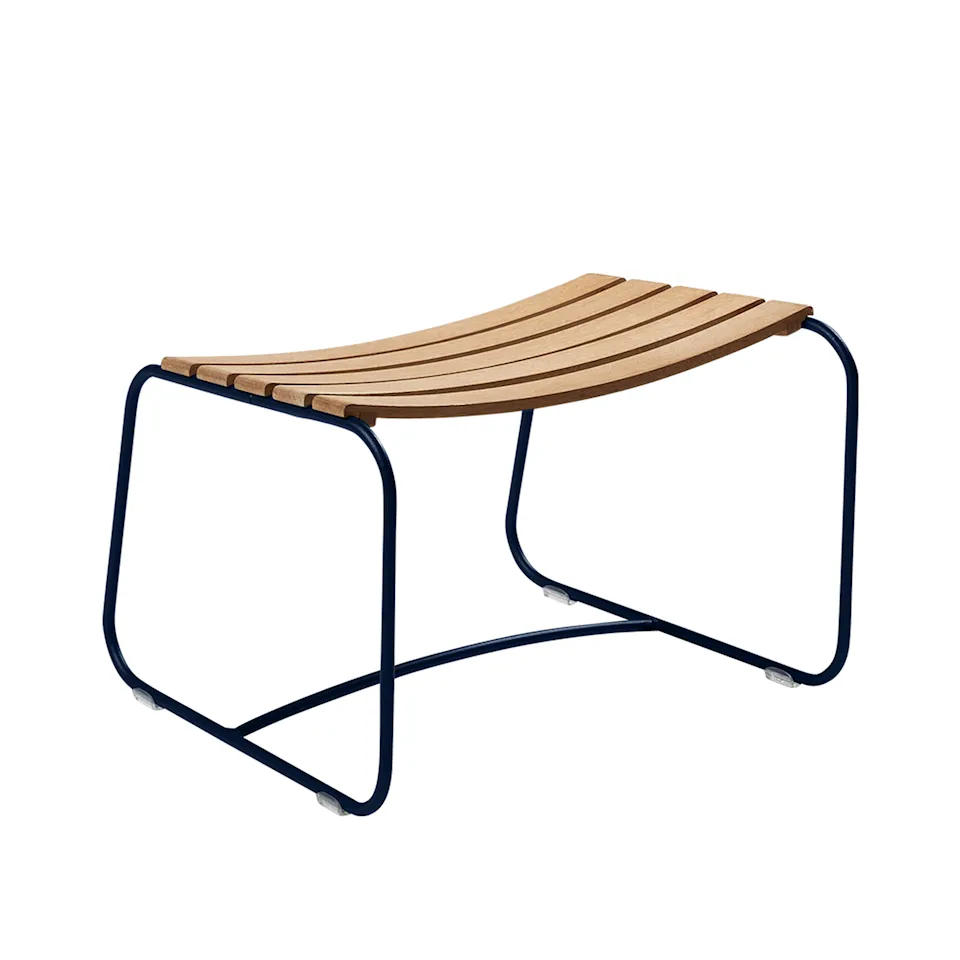 Surprising Teak Footrest Deep Blue